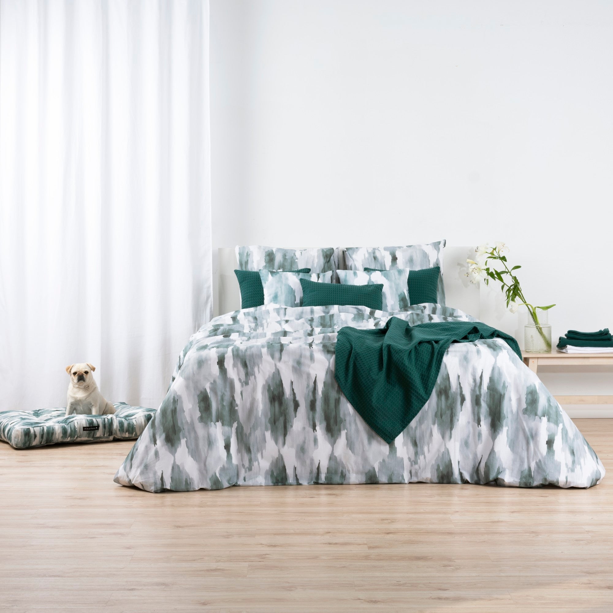 Funda nórdica Luton Esmeralda 100% algodón