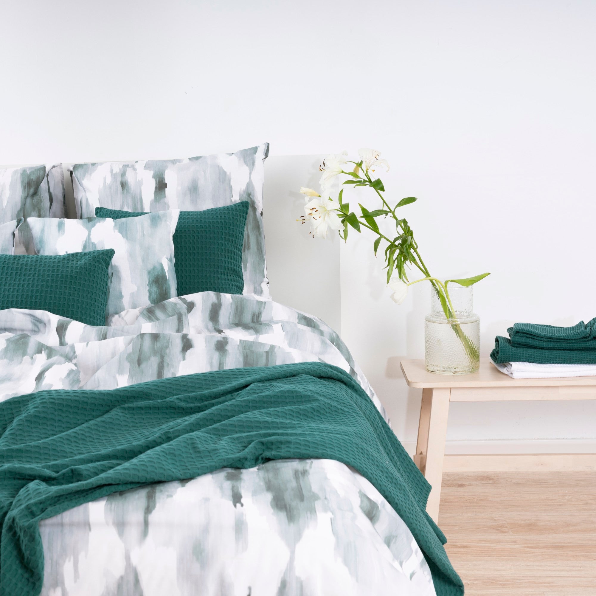 Funda nórdica Luton Esmeralda 100% algodón