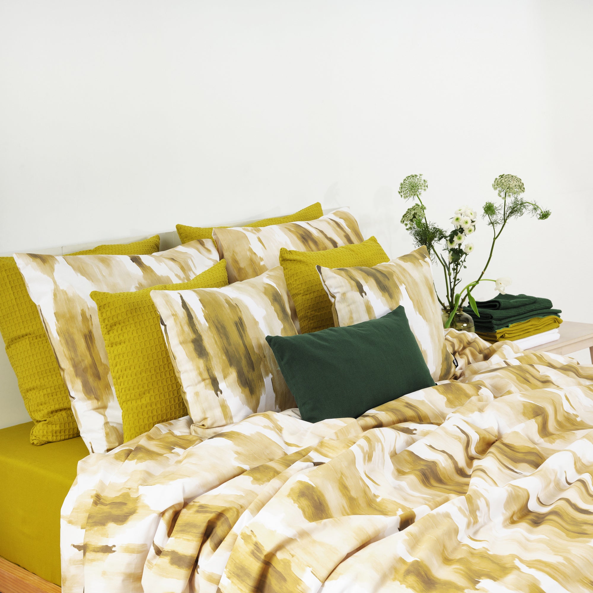 Housse de couette Luton Pistachio 100% coton