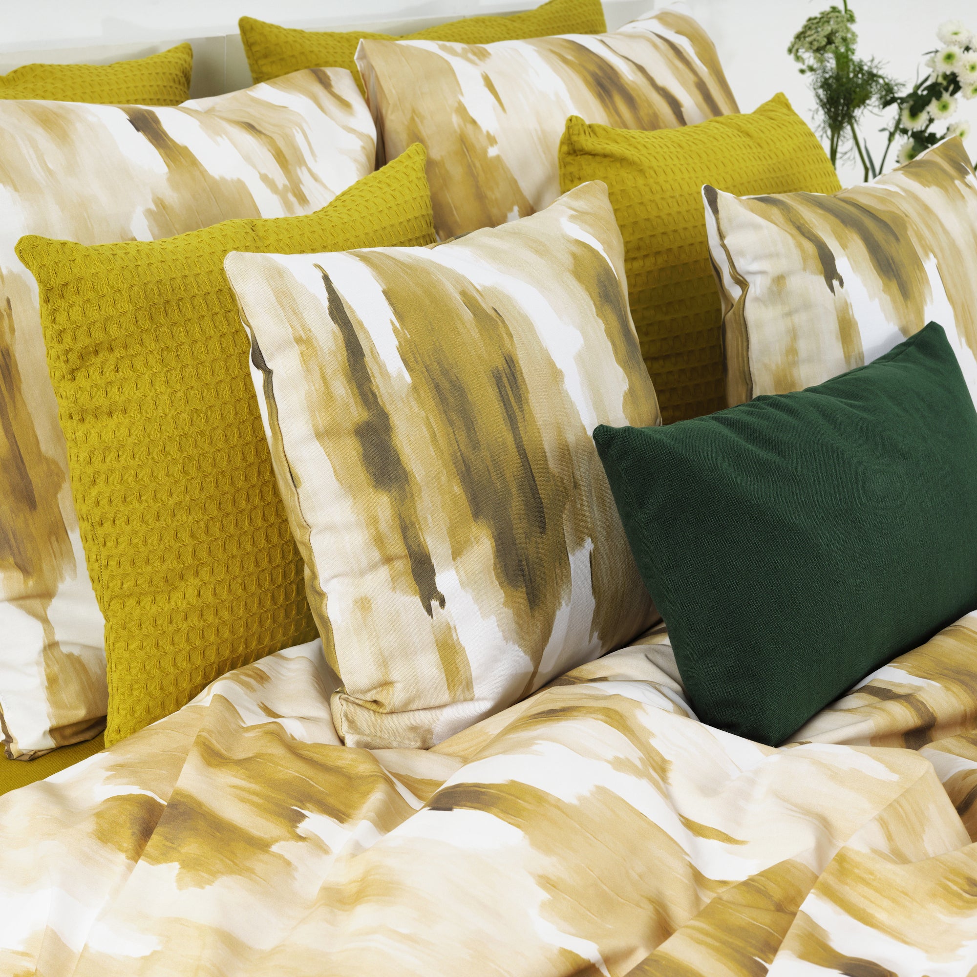 Housse de couette Luton Pistachio 100% coton