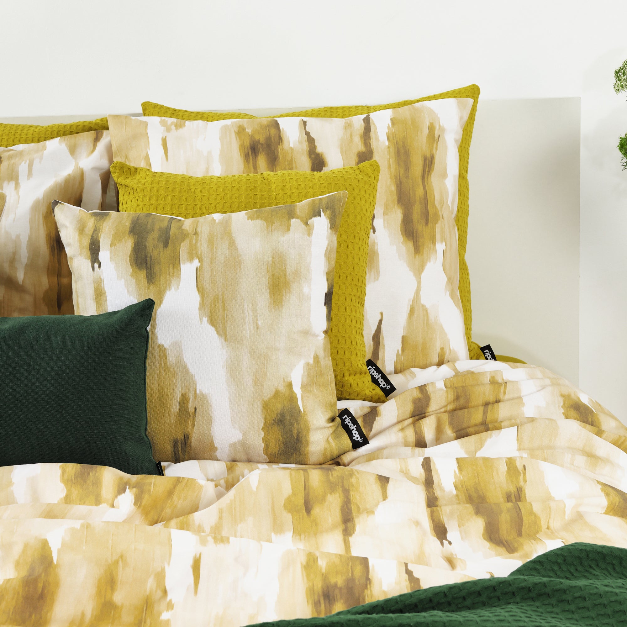 Housse de couette Luton Pistachio 100% coton