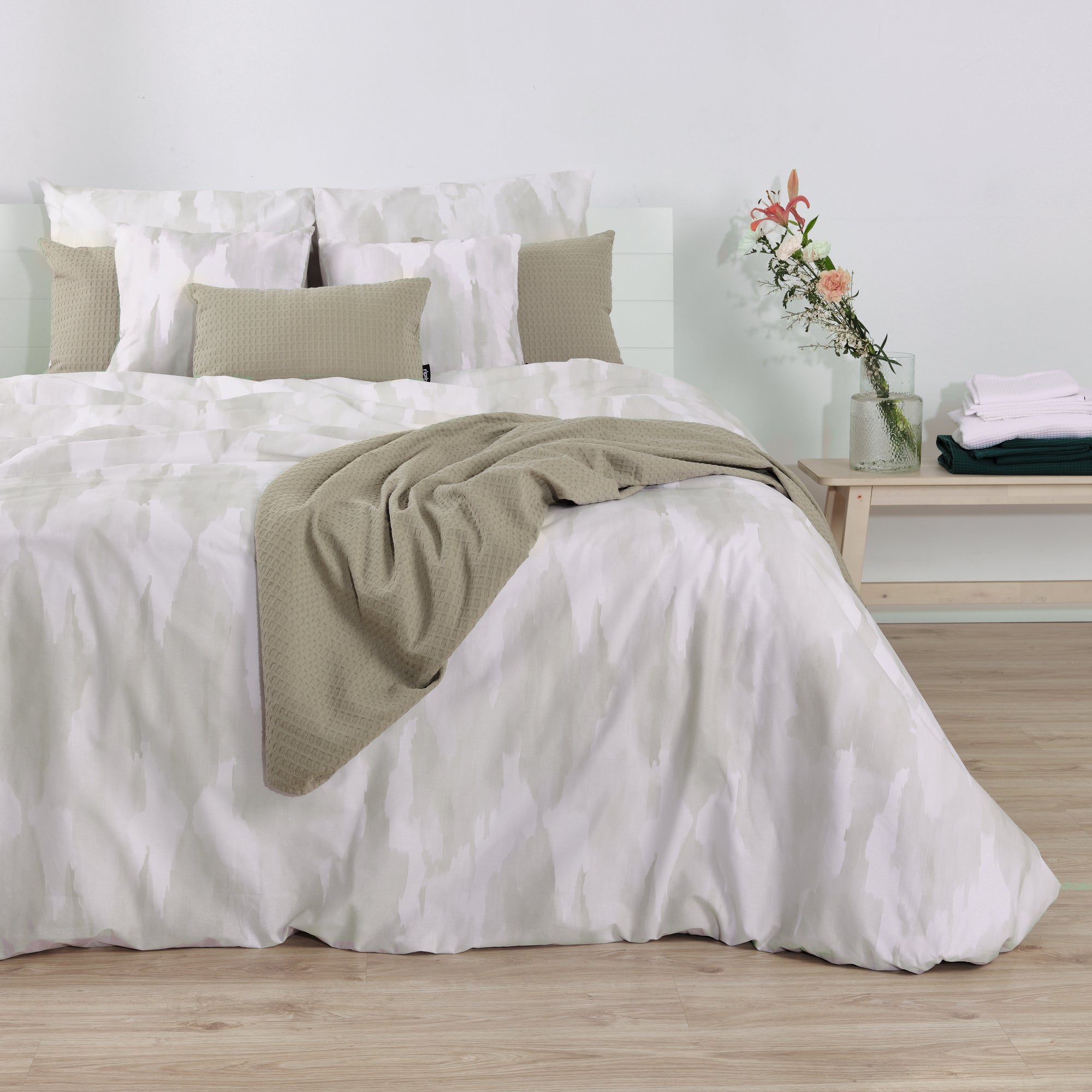 Funda nórdica Luton Gris 100% algodón