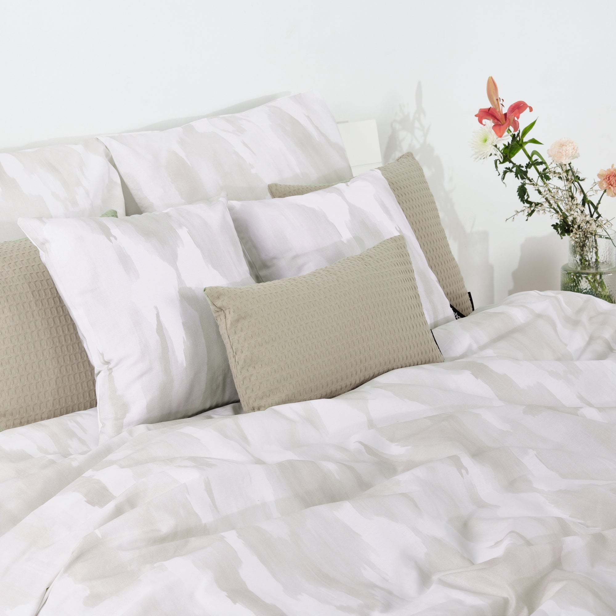 Funda nórdica Luton Gris 100% algodón