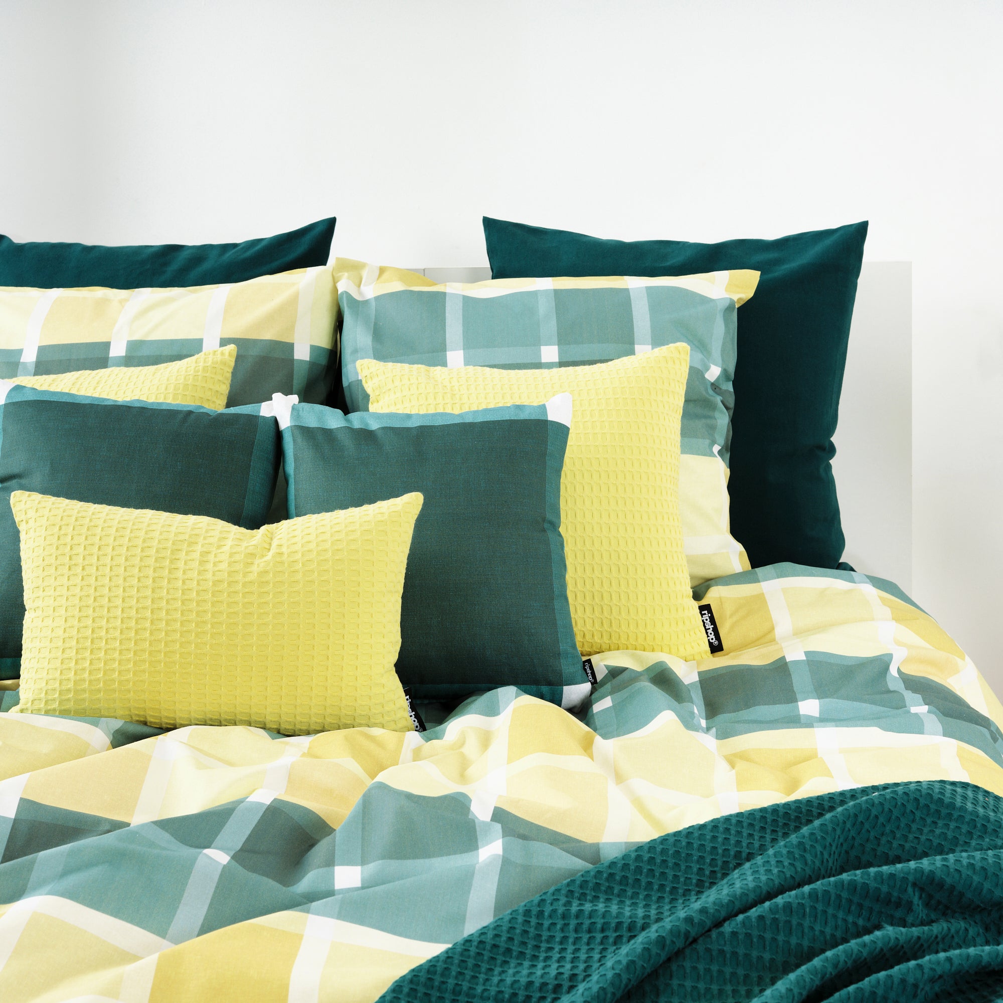 Funda nórdica Sutton Esmeralda 100% algodón