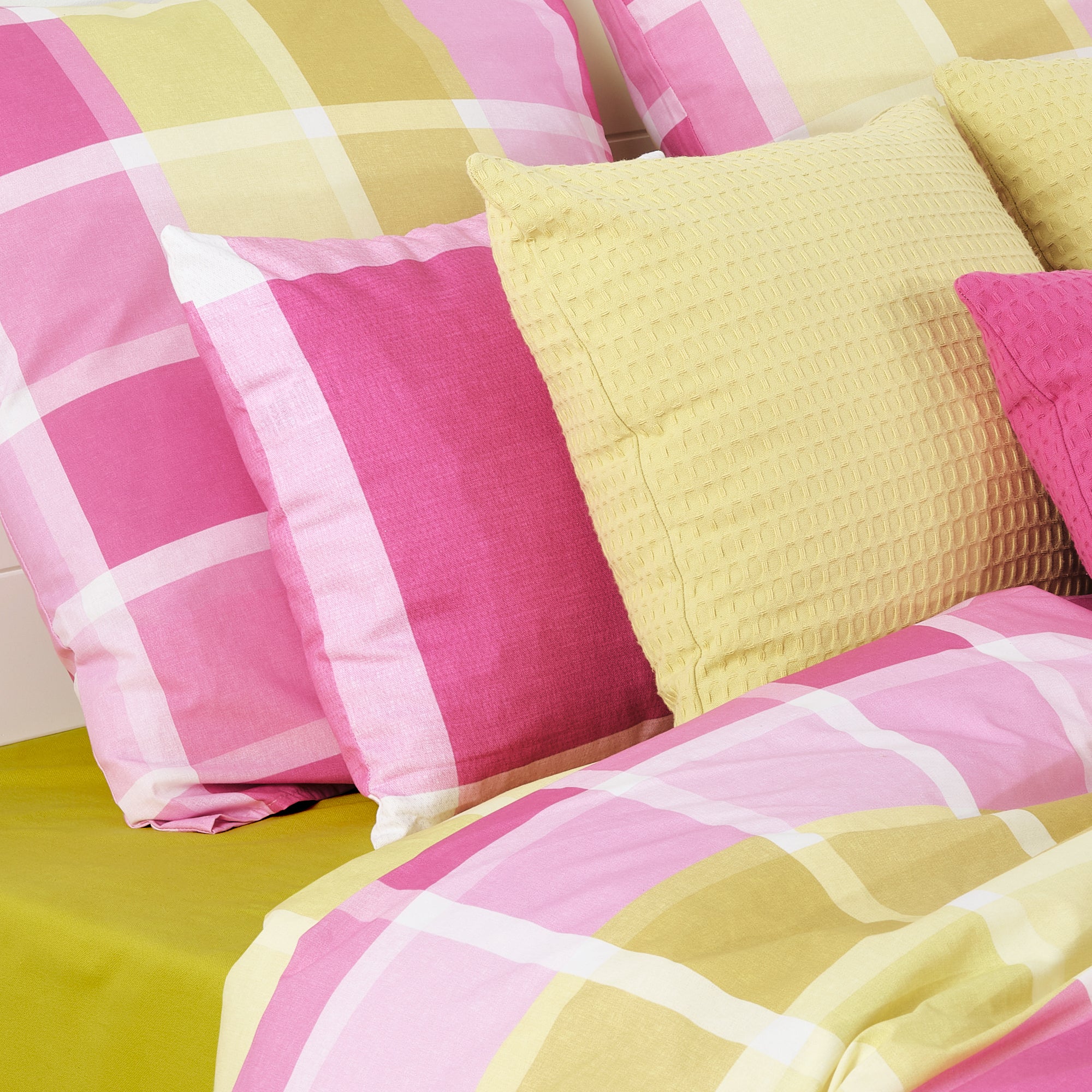 Housse de couette rose Sutton 100% coton