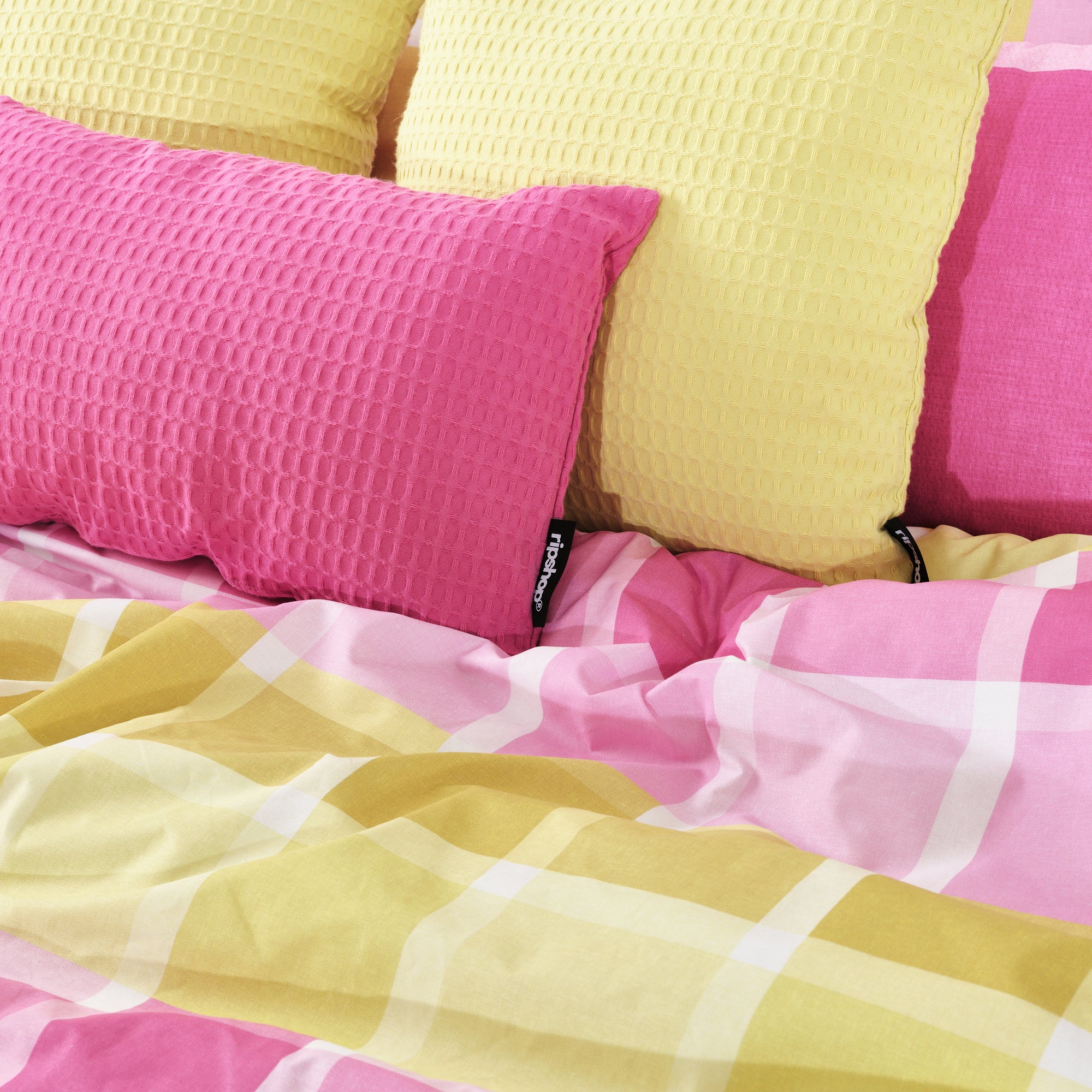 Housse de couette rose Sutton 100% coton