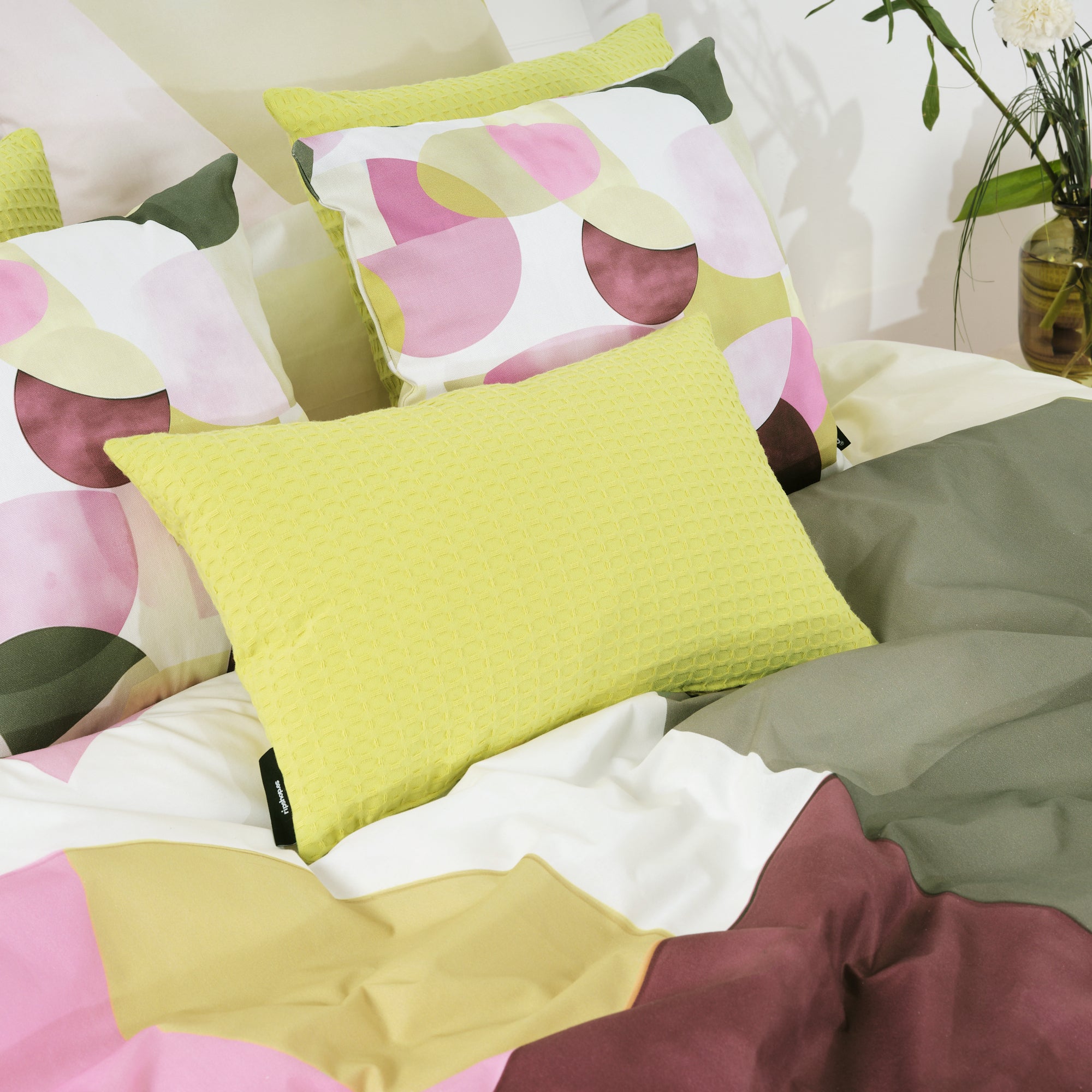 Housse de couette York Pink 100% coton