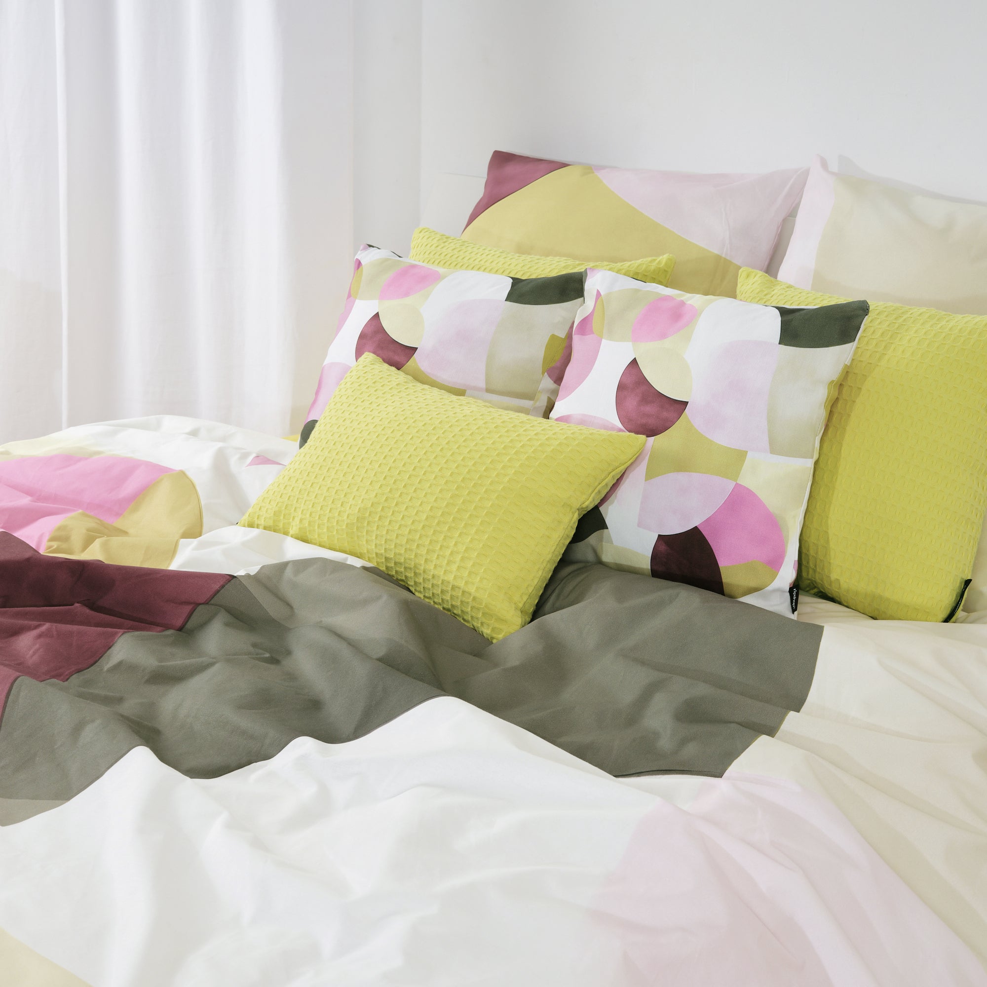 Housse de couette York Pink 100% coton