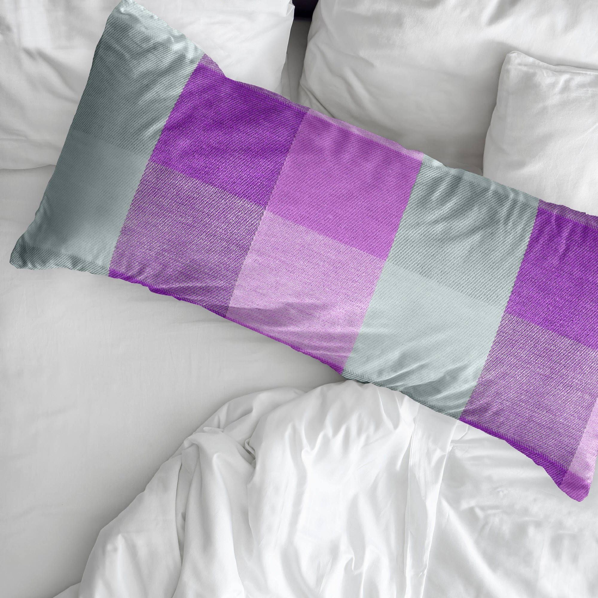 Funda de almohada Bath lila 100% algodón