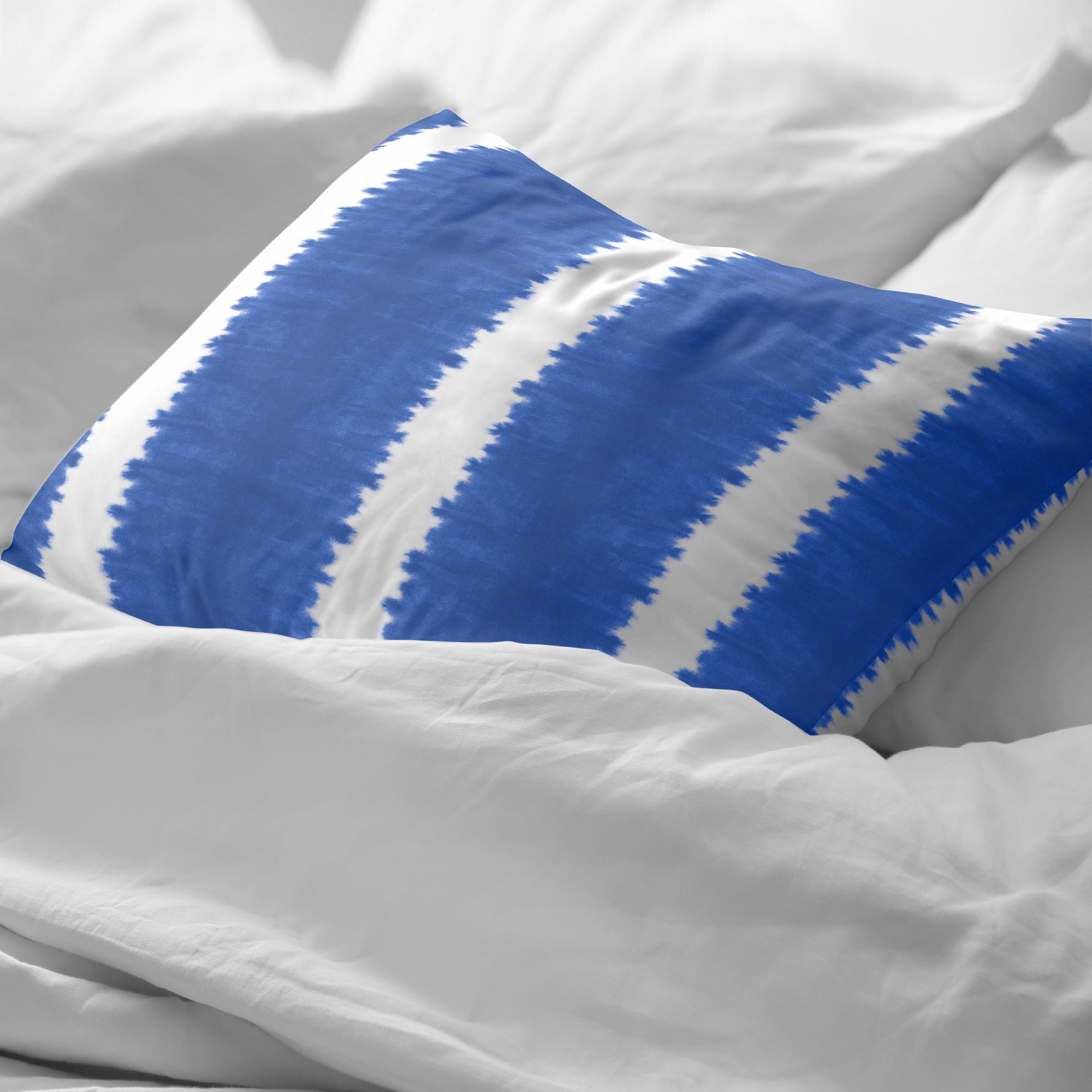 Taie d'oreiller Bristol Cobalt Blue 100% coton