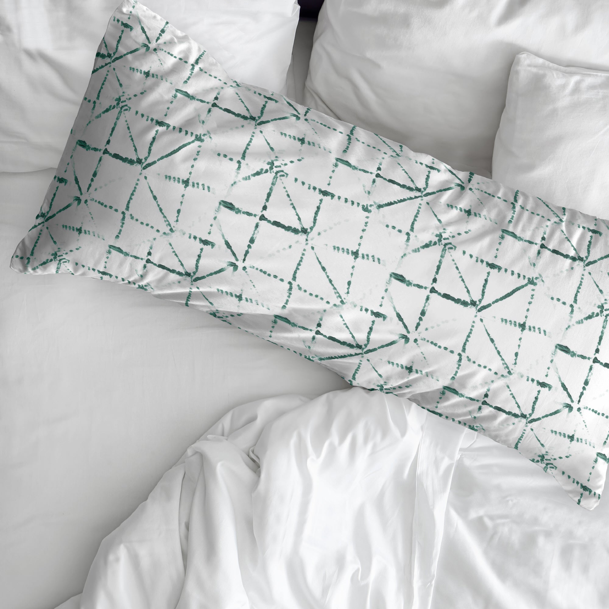 Funda de almohada Crawley Verde Oscuro 100% algodón