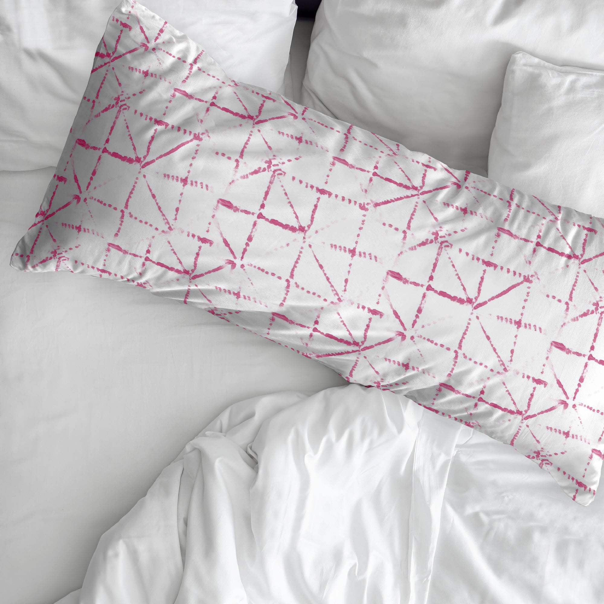 Taie d'oreiller Crawley Fuchsia 100 % coton