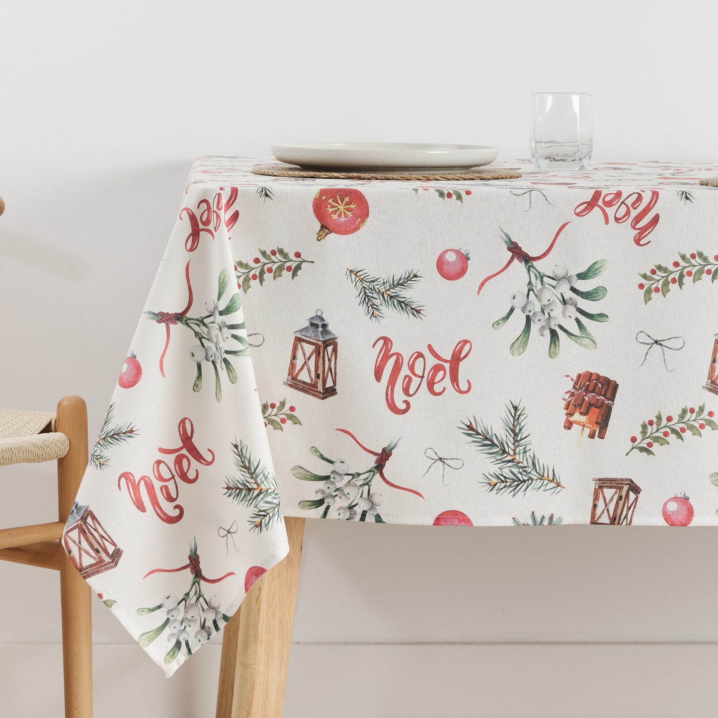 Merry Christmas 11 stain-resistant tablecloth