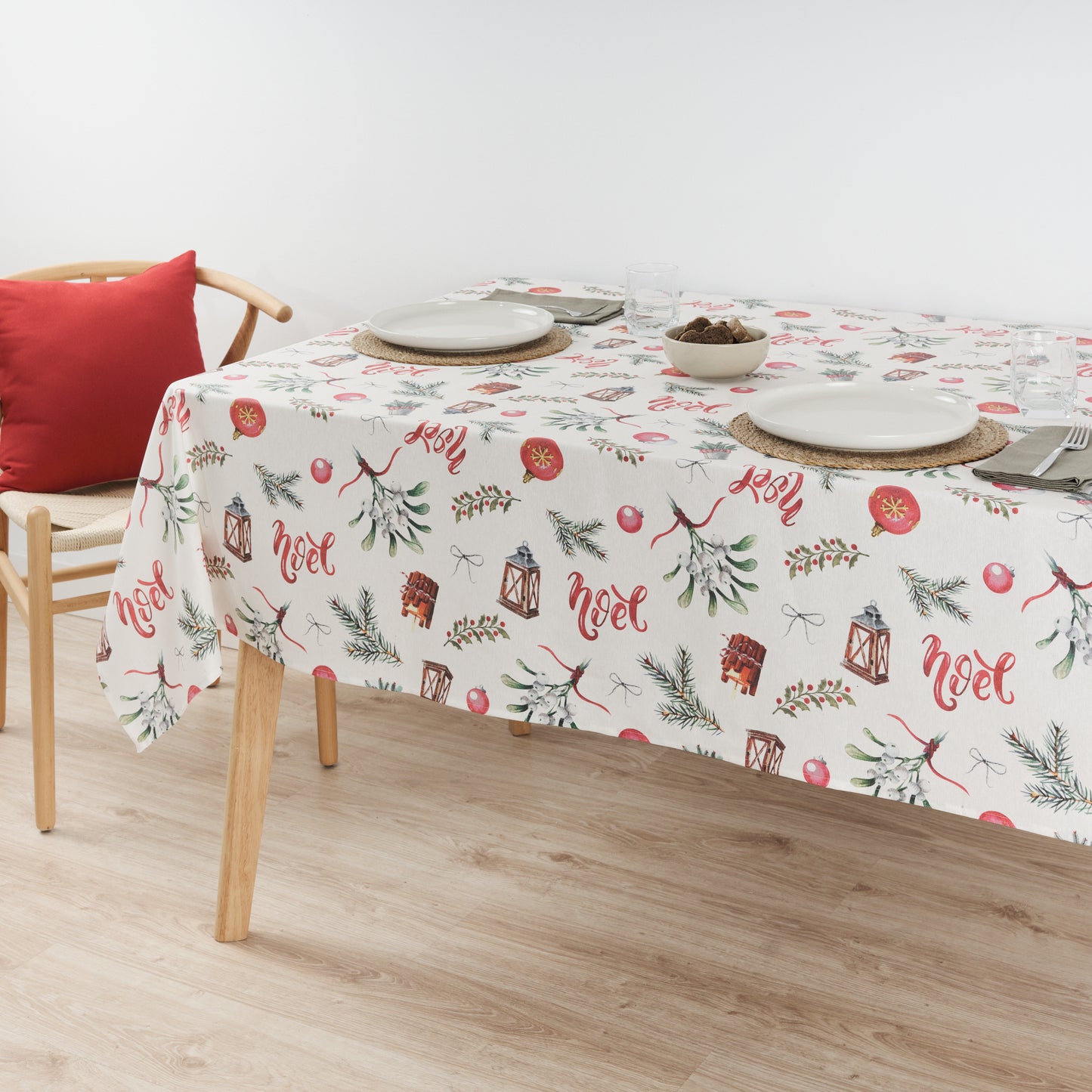 Merry Christmas 11 stain-resistant tablecloth