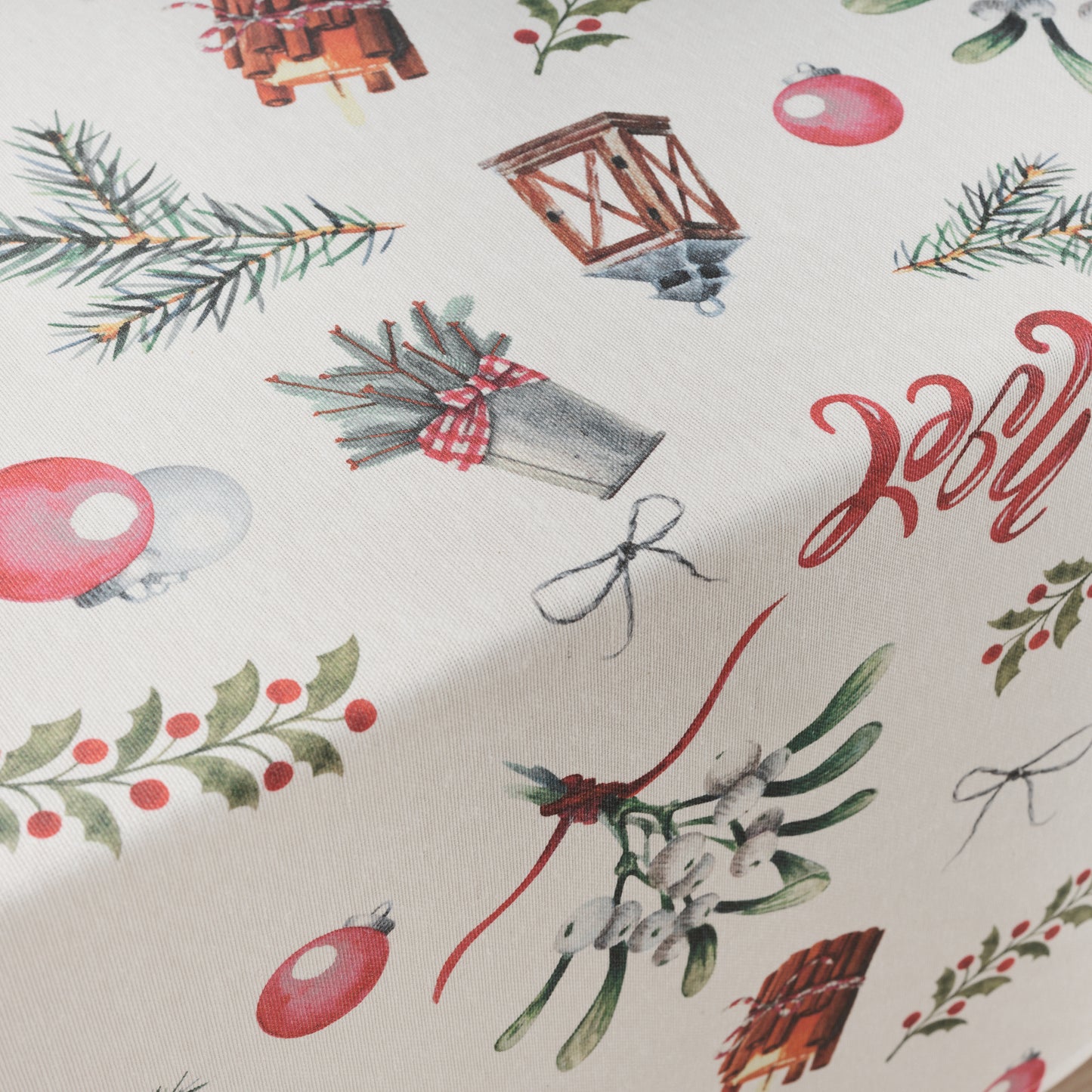 Merry Christmas 11 stain-resistant tablecloth