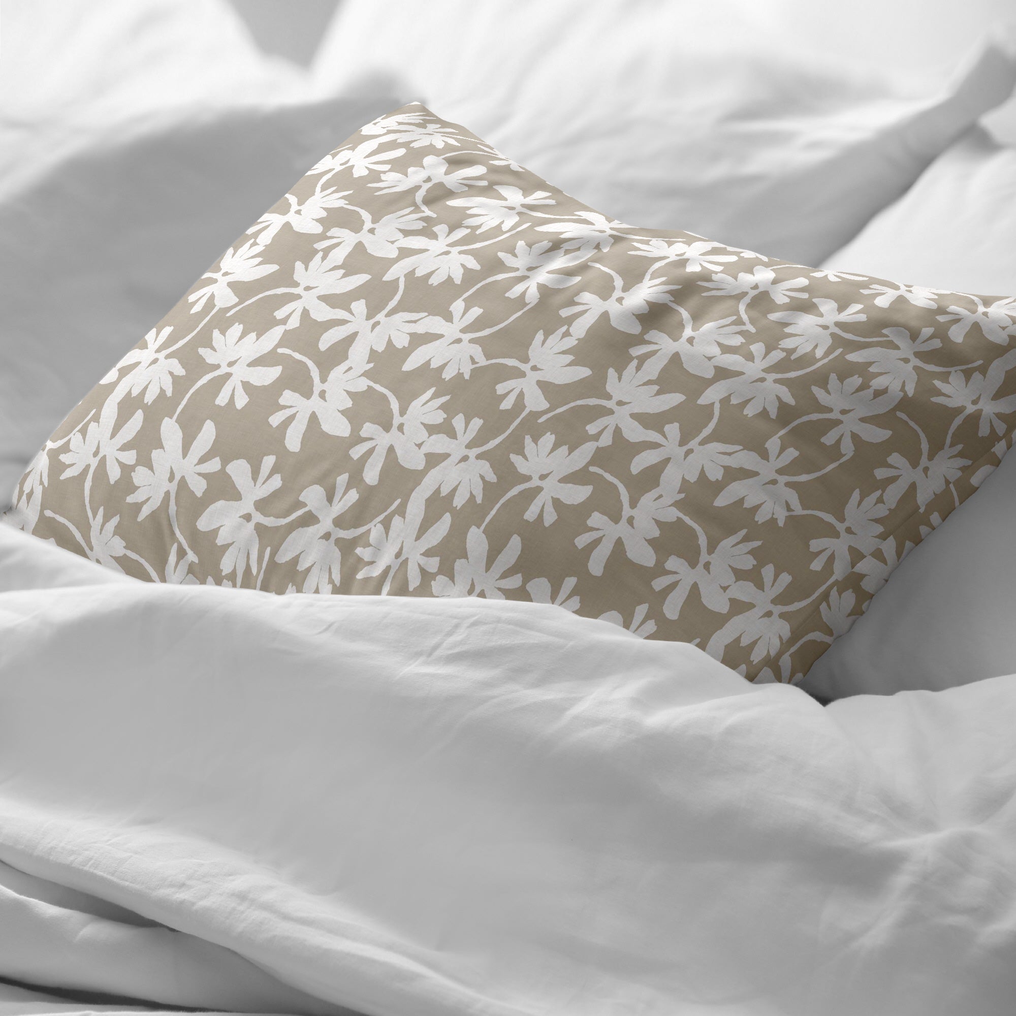 Halton Brown Pillowcase 100% Cotton