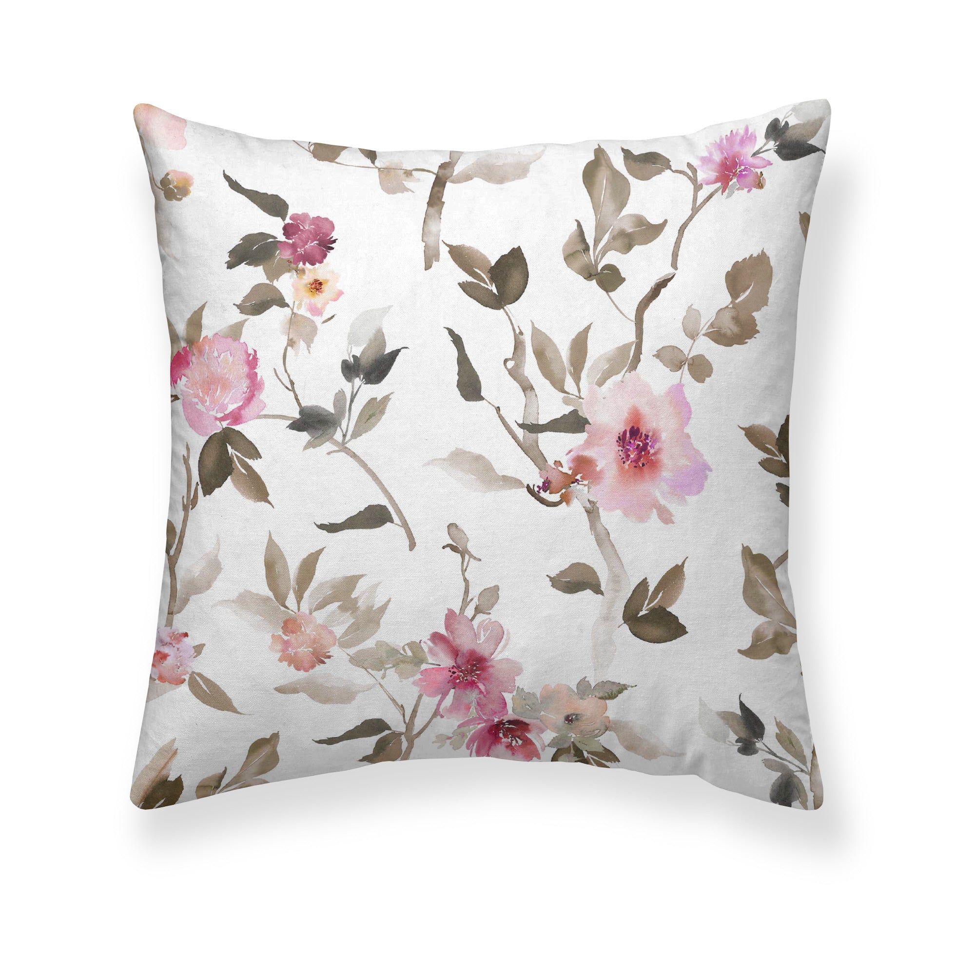 Taie d'oreiller rose Leeds 100 % coton