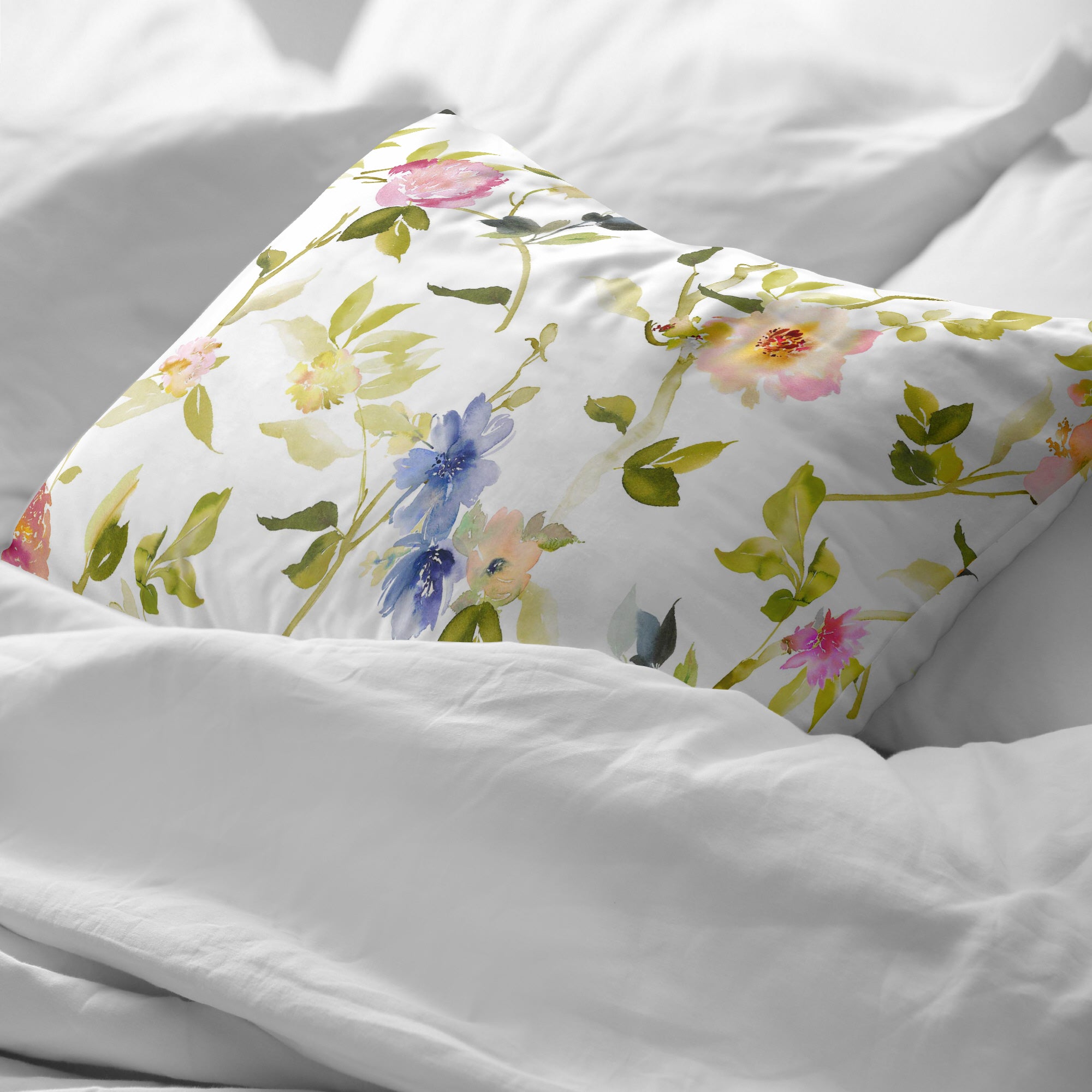 Taie d'oreiller Leeds Green 100% coton