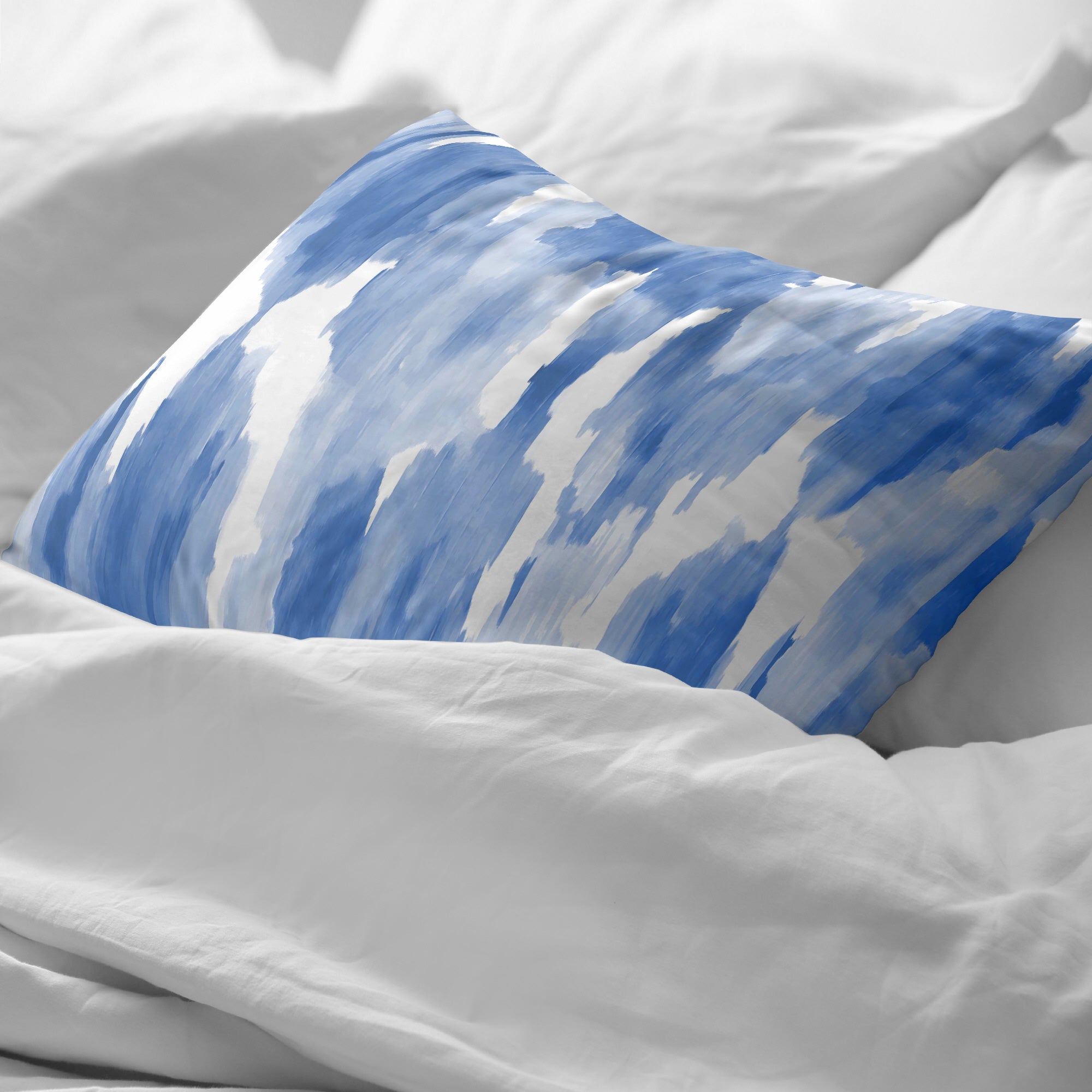 Taie d'oreiller Luton Blue 100% coton