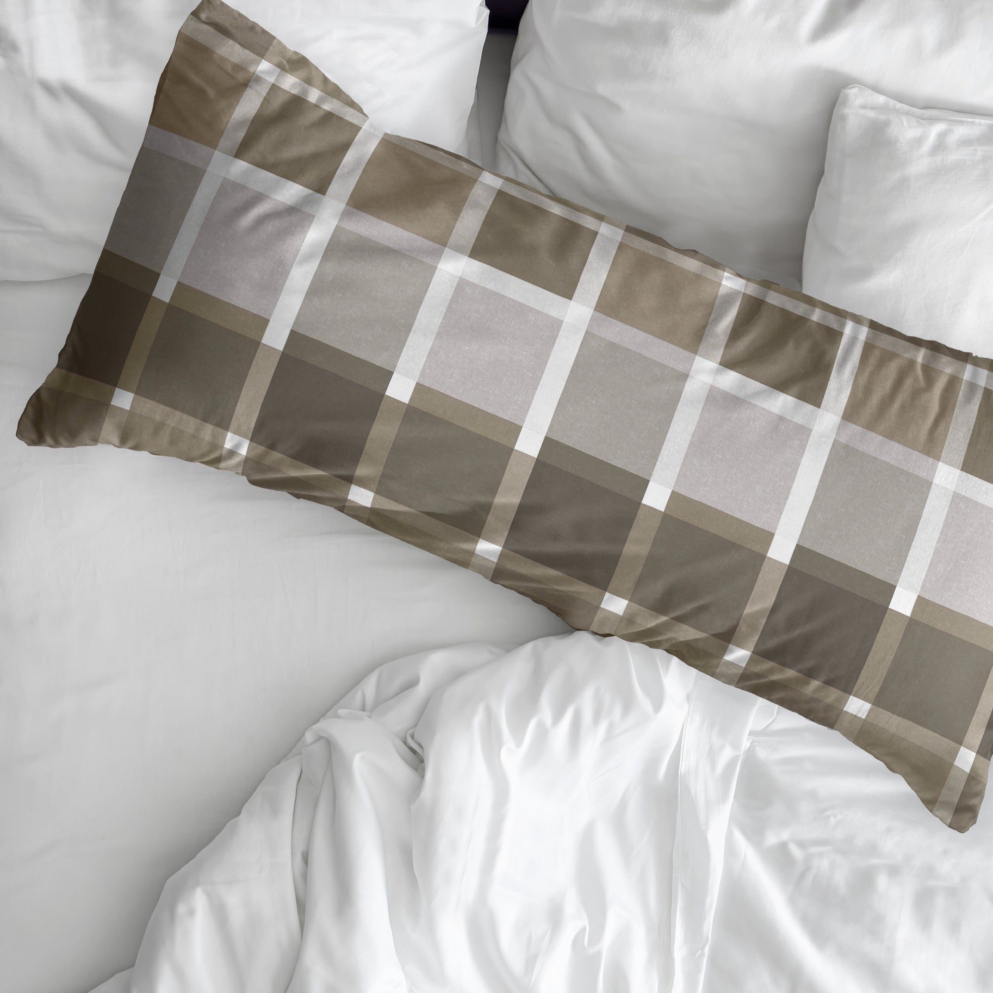 Taie d'oreiller Sutton Brown 100% coton