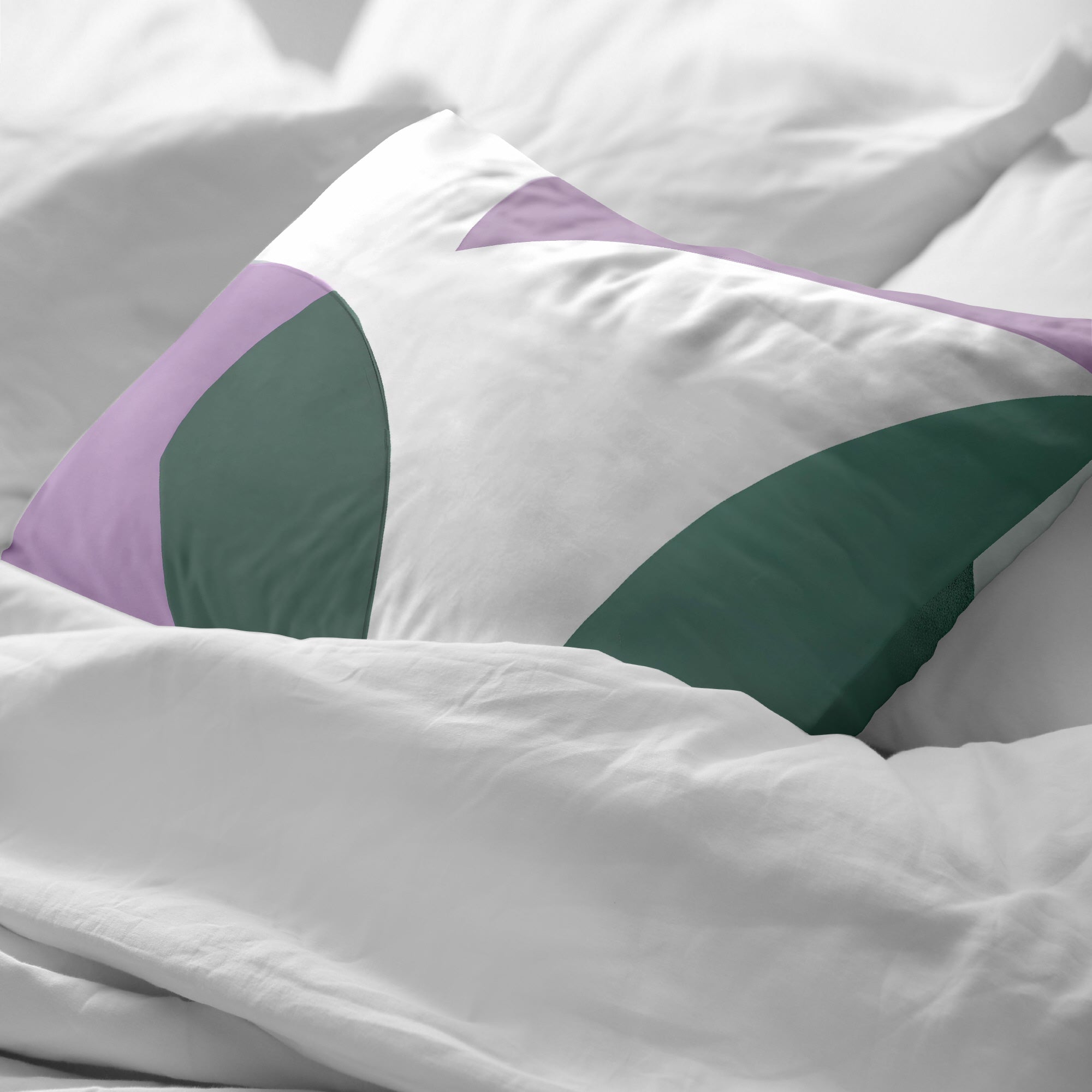 Taie d'oreiller York Lilac 100% coton