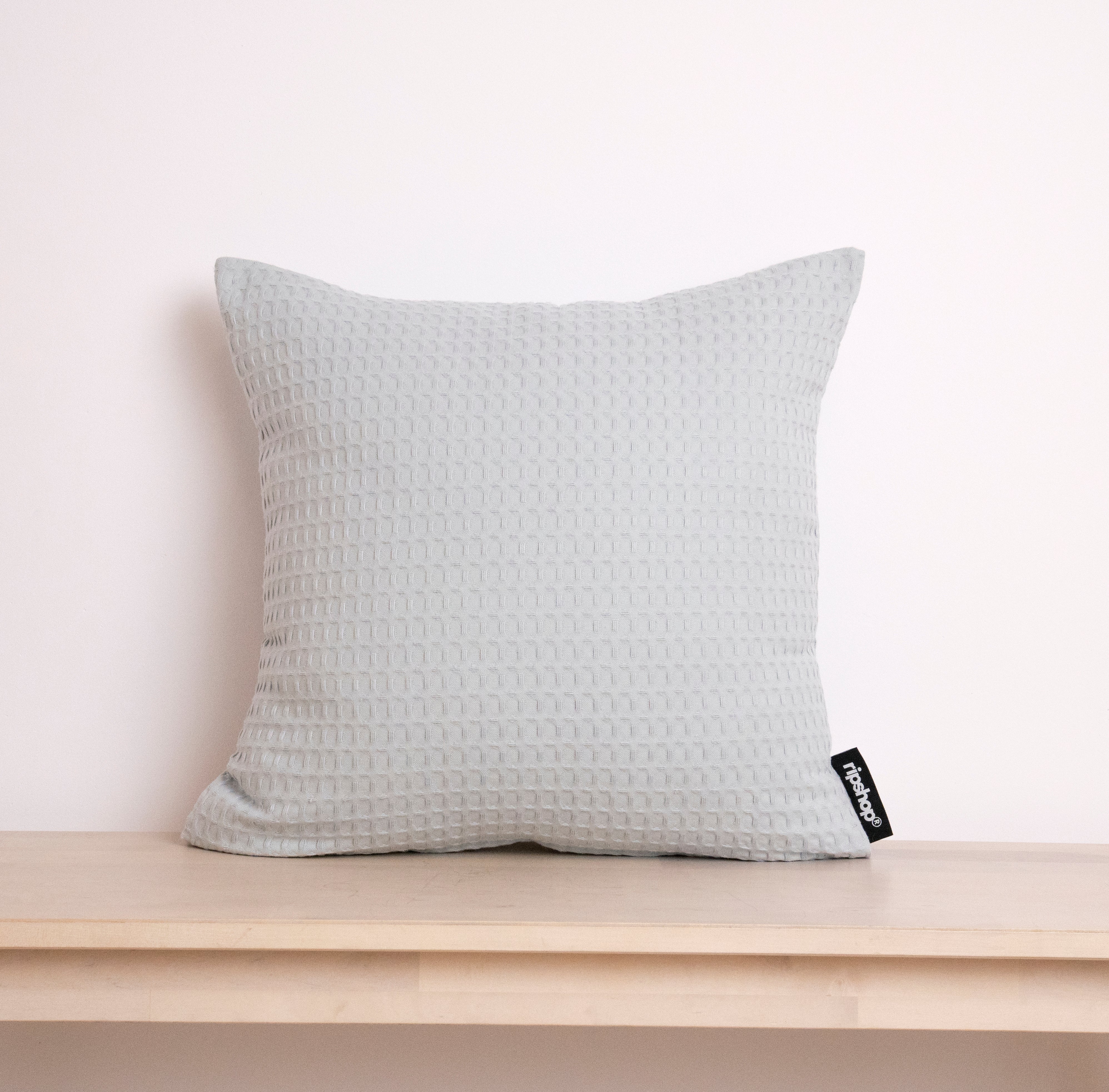 Waffle cushion cover 100% cotton Aqua Green