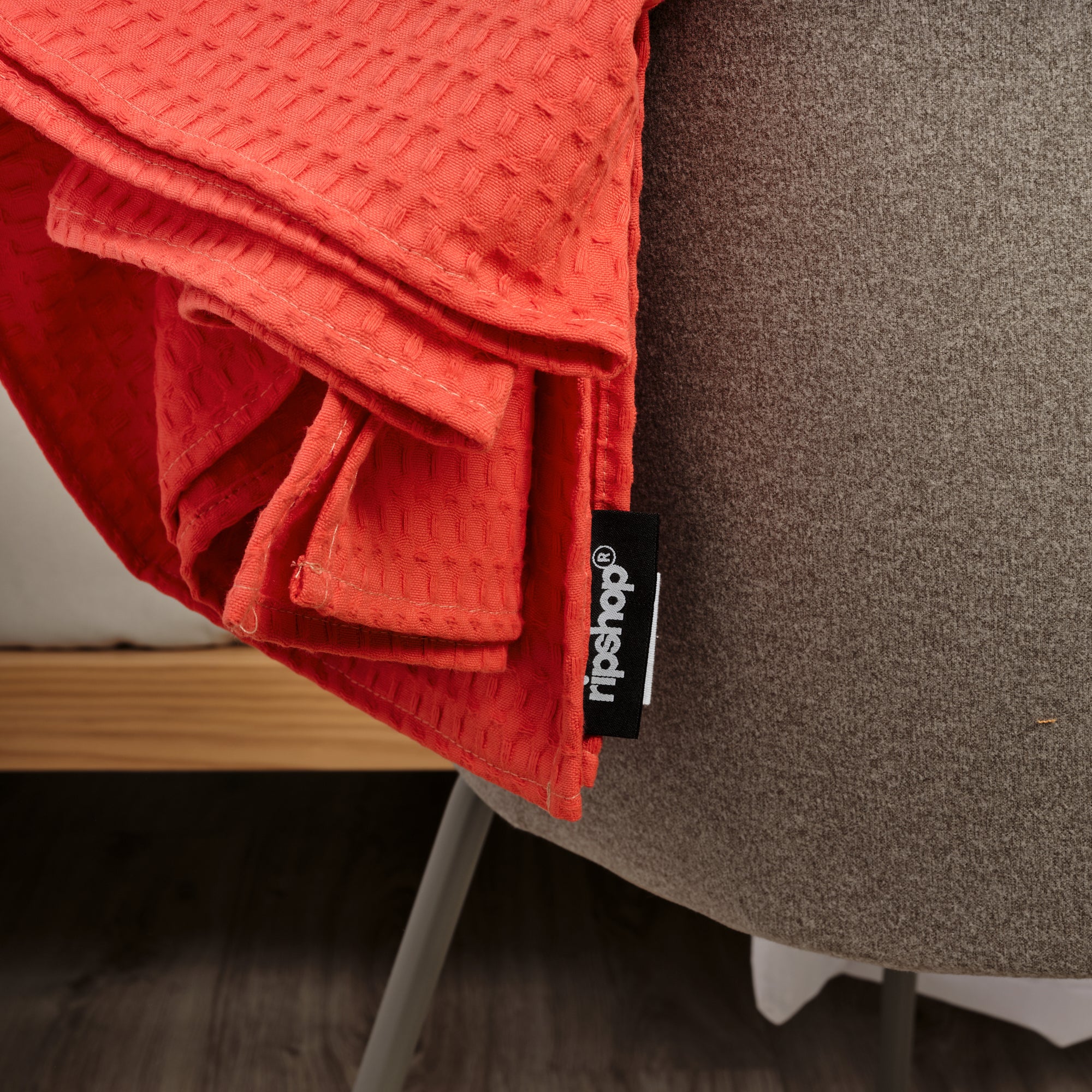 Plaid Waffle 100% cotton Strawberry