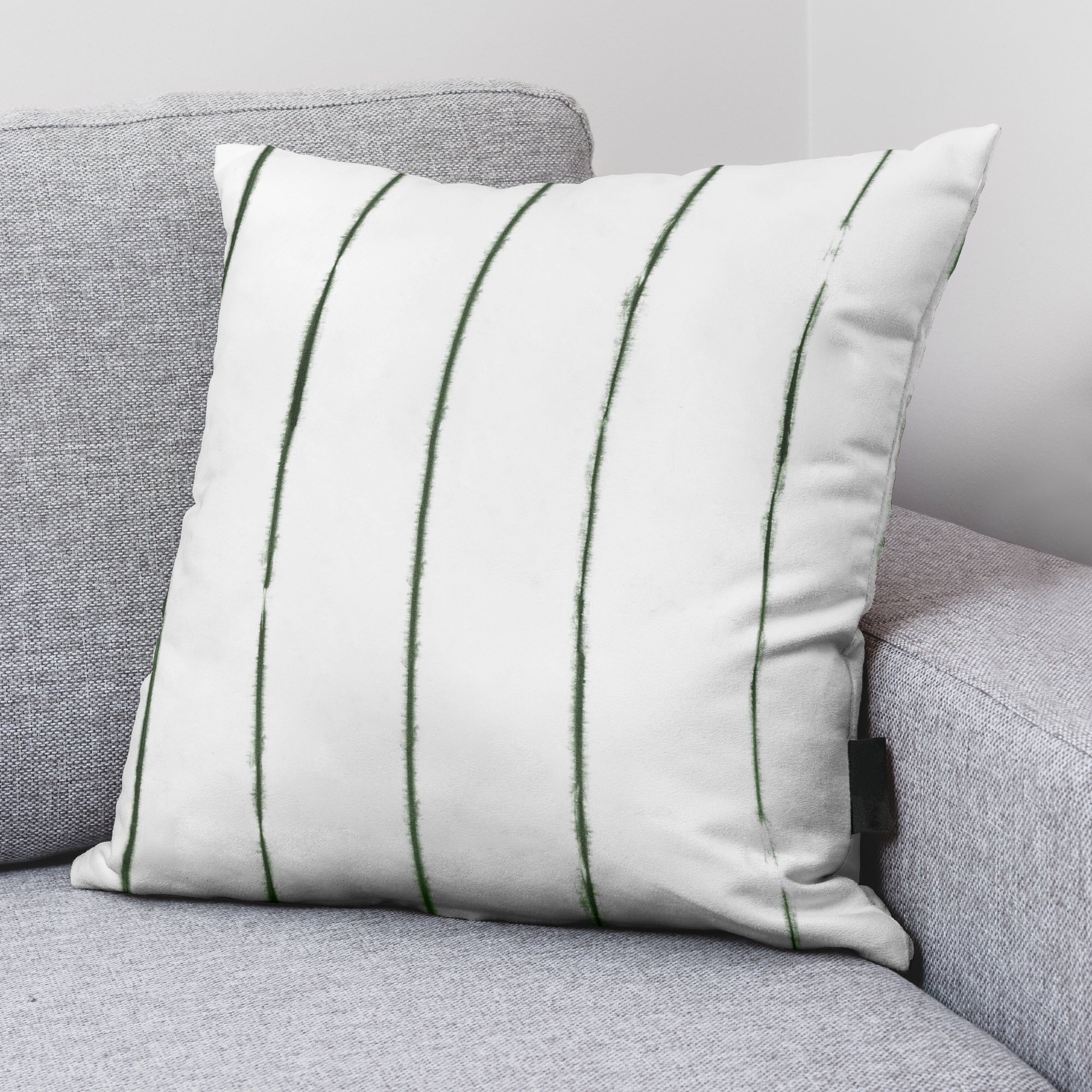 Housse de coussin Andover vert foncé 45x45 cm