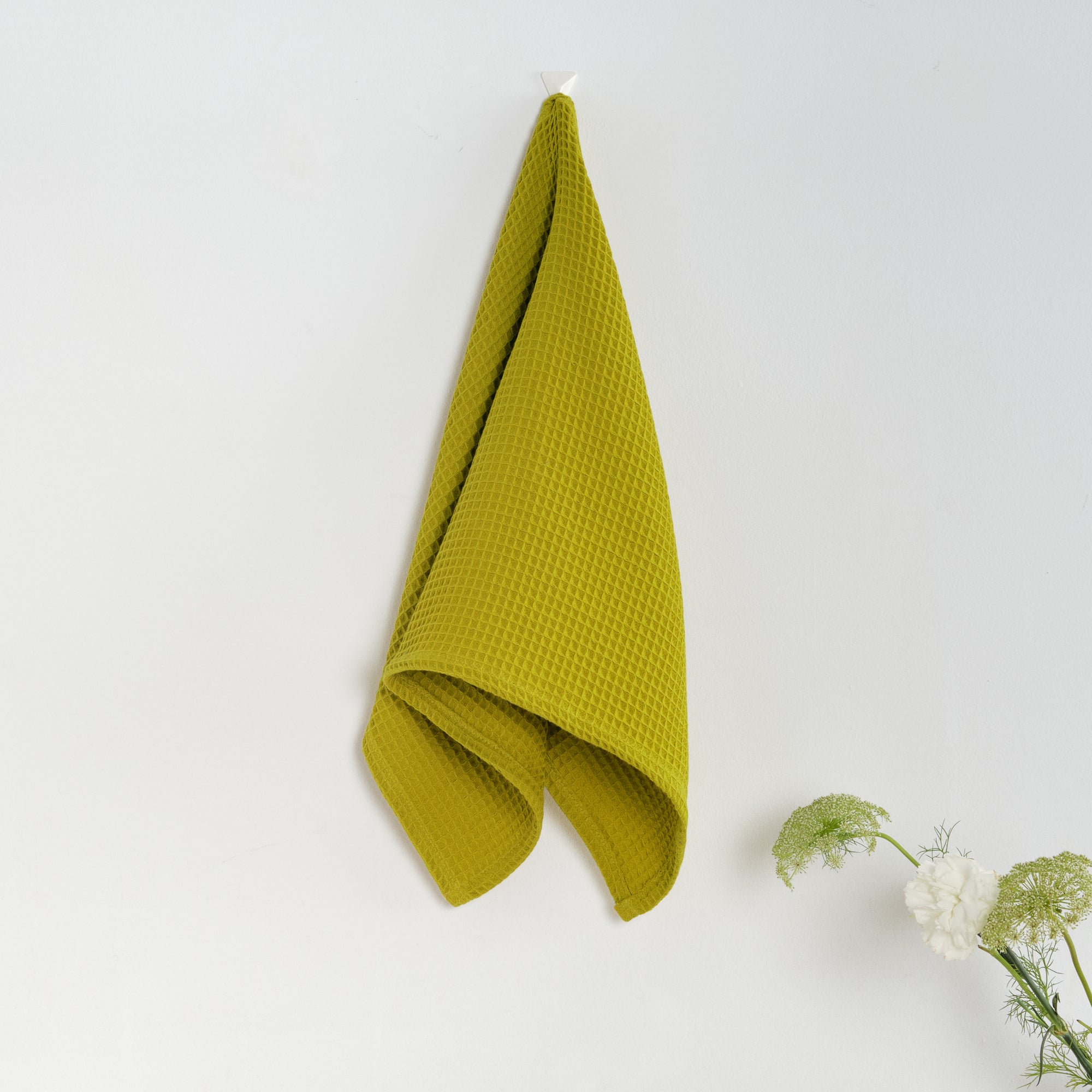 Pack 2 ud. paño de cocina waffle 100% algodón Verde Pistacho