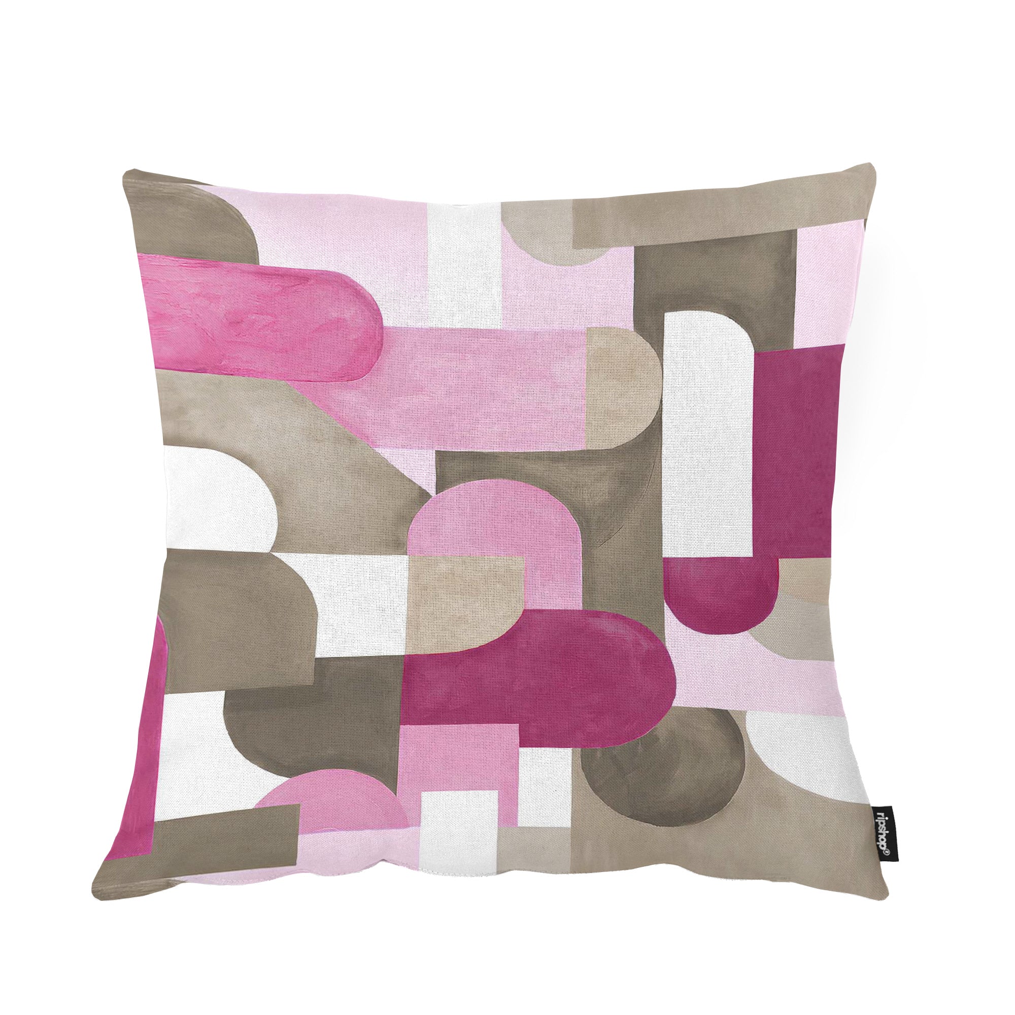 Housse de coussin Dundee rose 45x45 cm