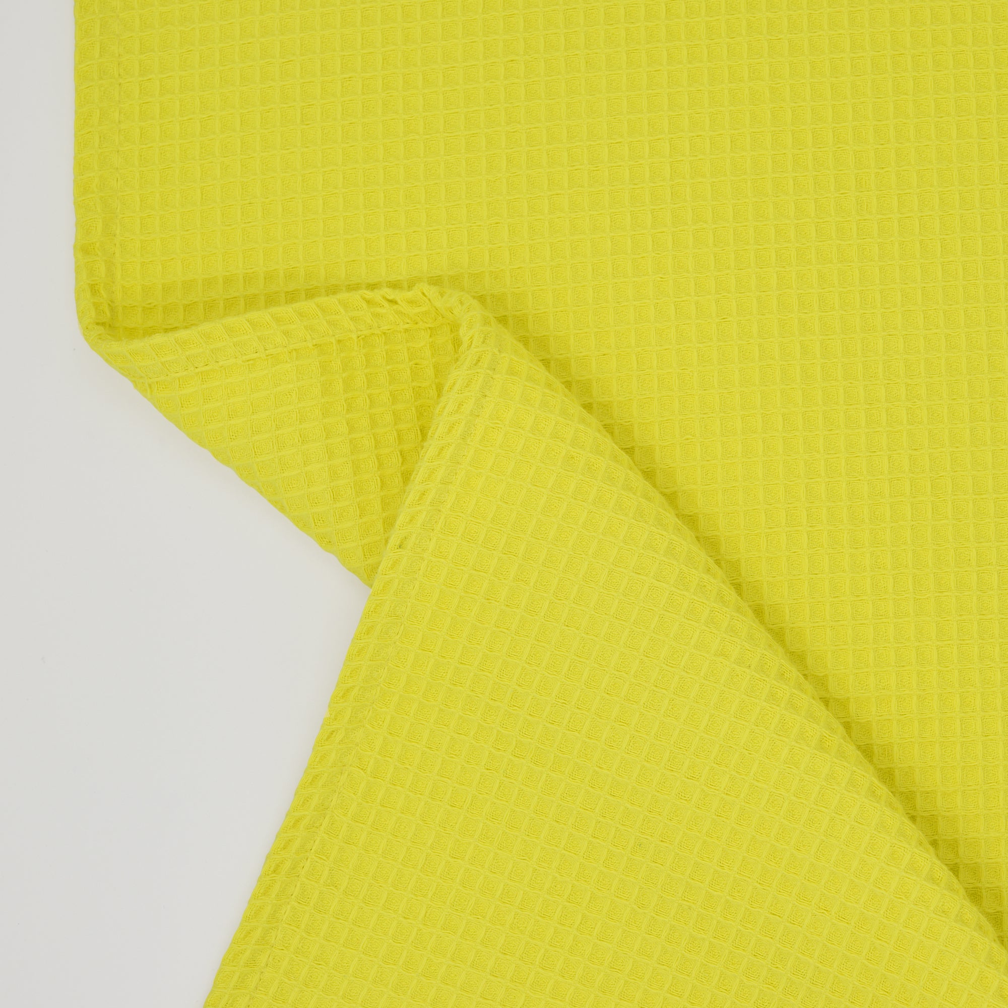 Pack of 2 waffle kitchen cloths 100% cotton Yellow