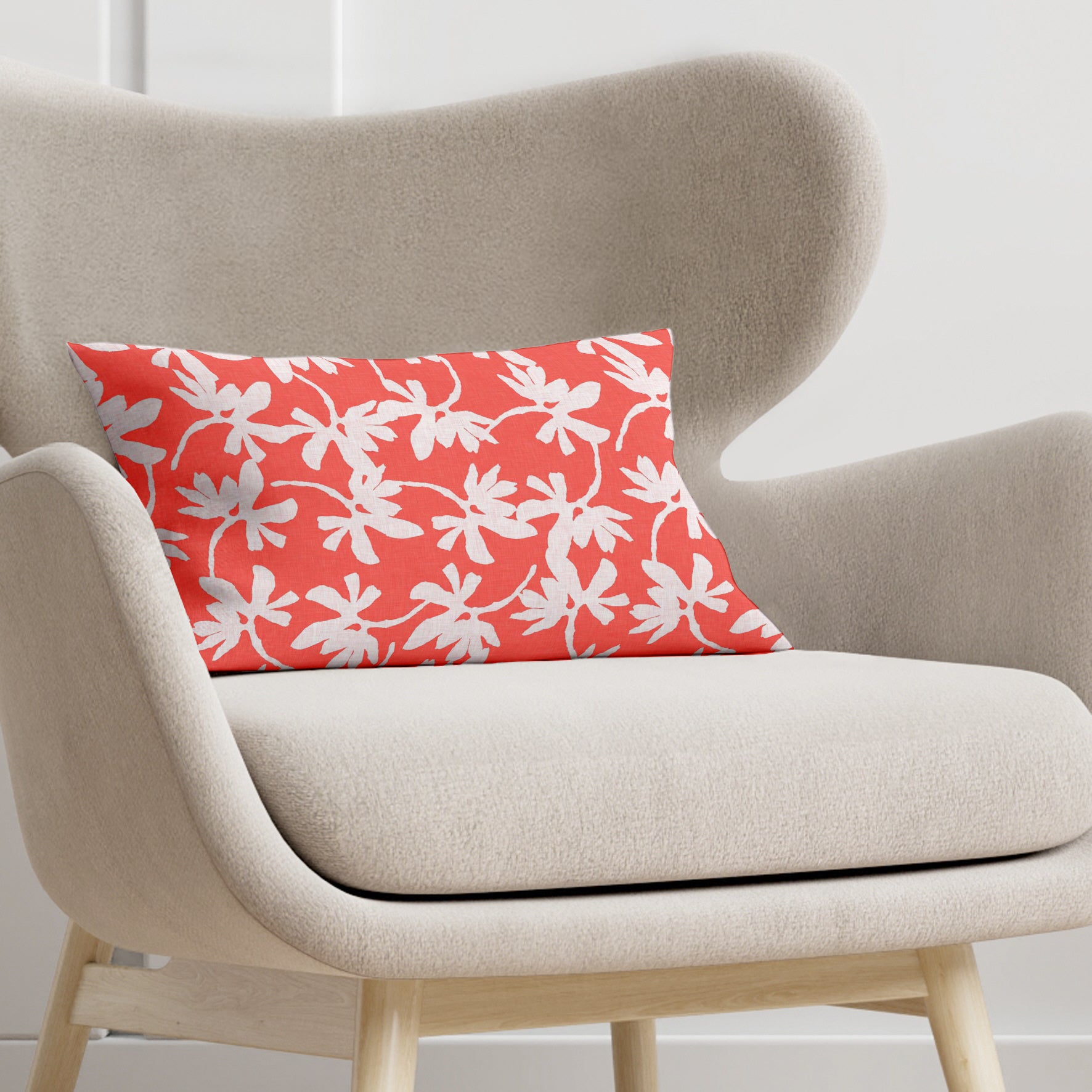 Housse de coussin Halton Fraise 30x50 cm