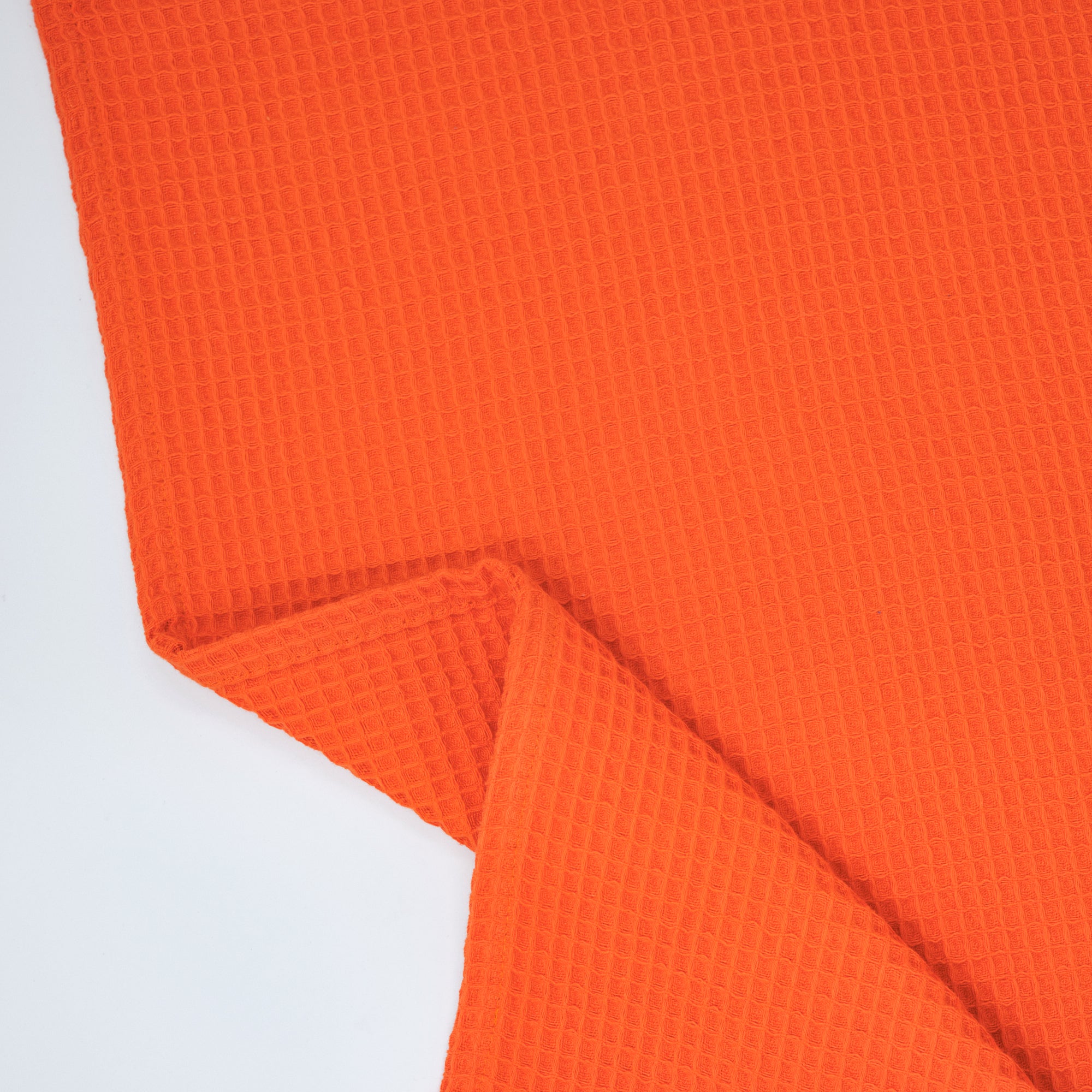 Pack of 2 waffle kitchen cloths 100% cotton Dark Orange