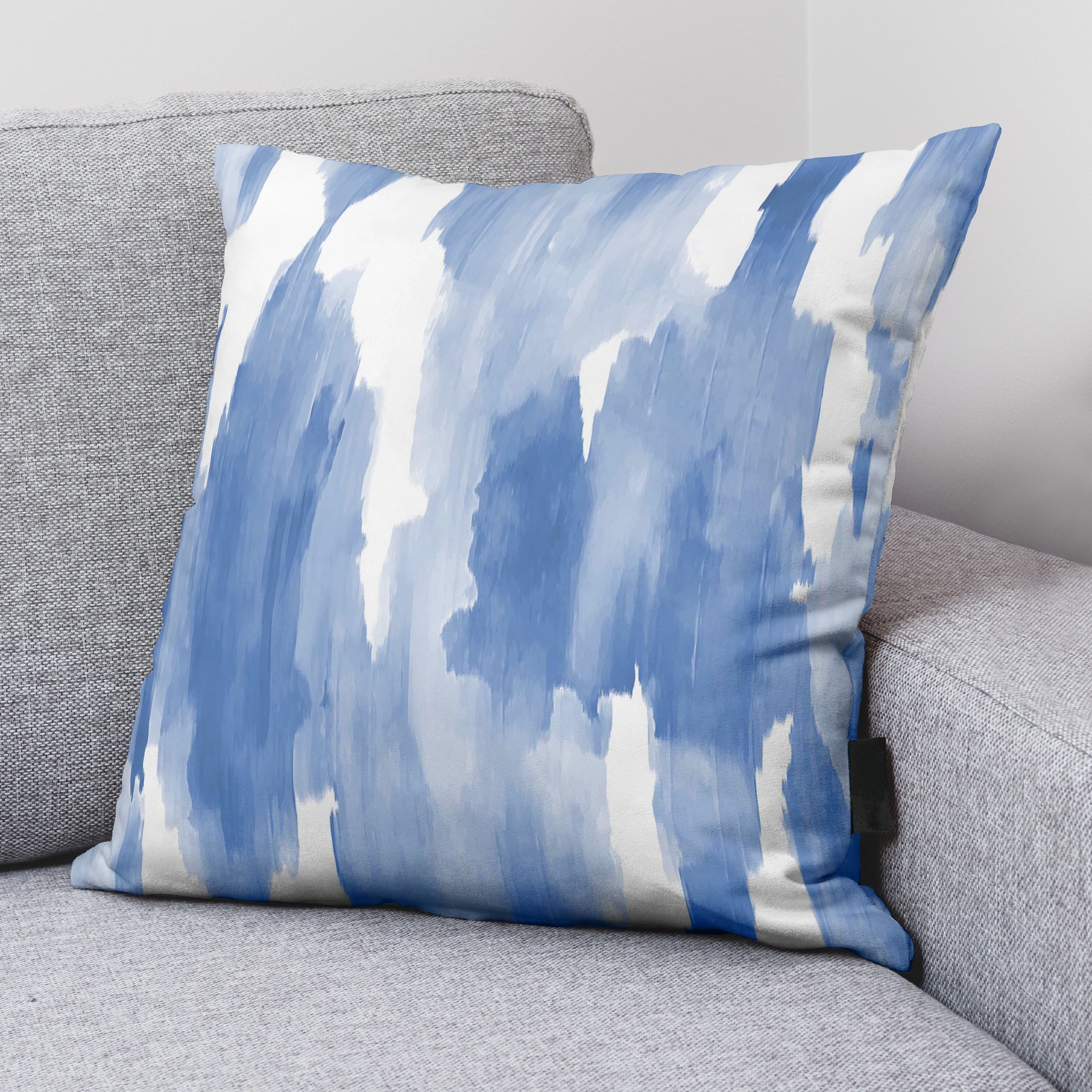 Housse de coussin bleu Luton 45x45 cm