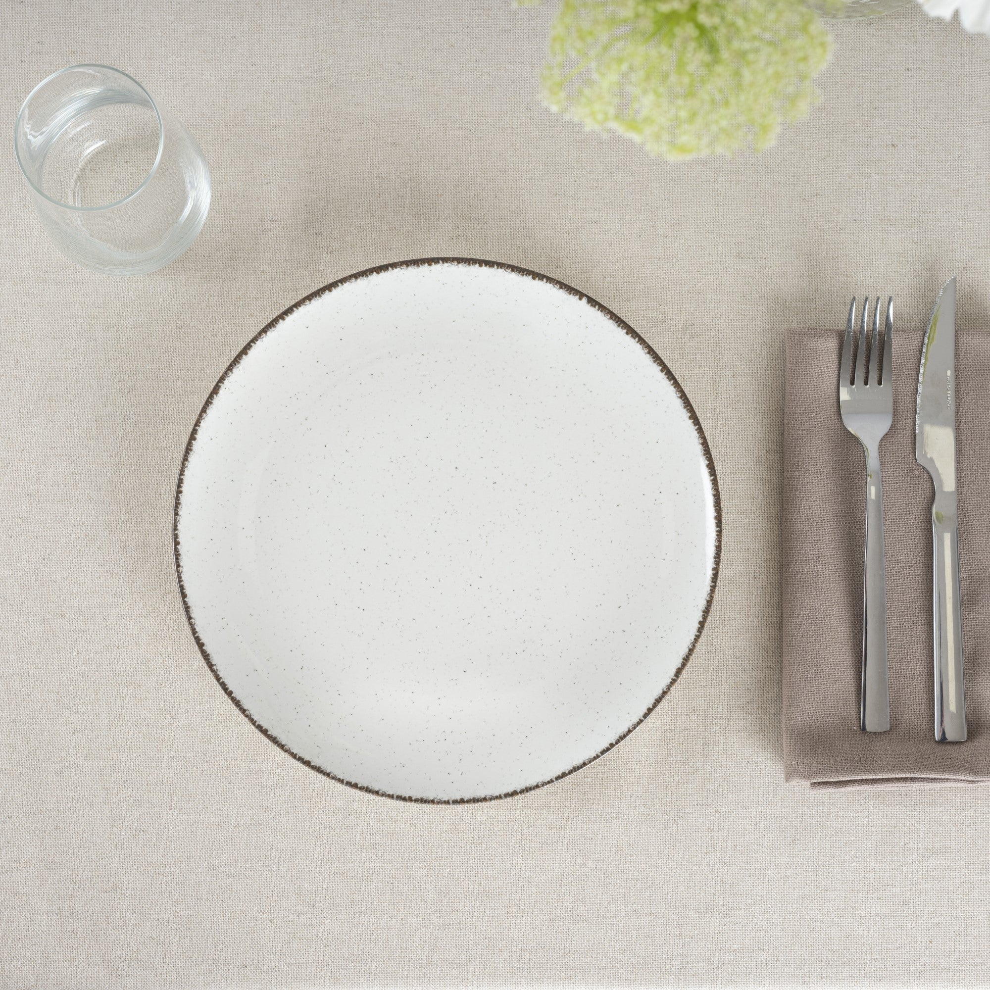 PLATO LLANO BORDE COLOR 26 CM PACK 6 UD.