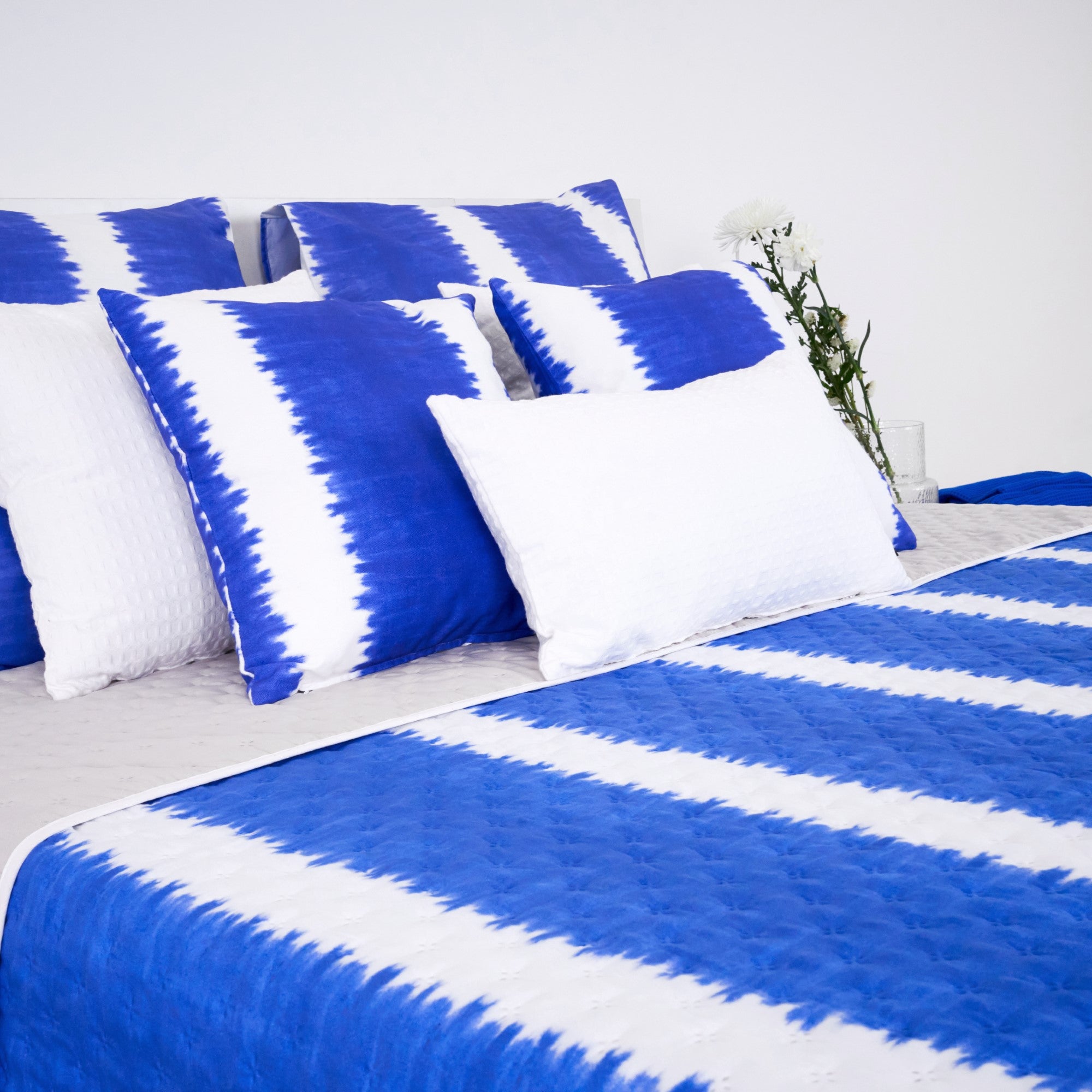 Colcha entretiempo reversible Brístol Azul