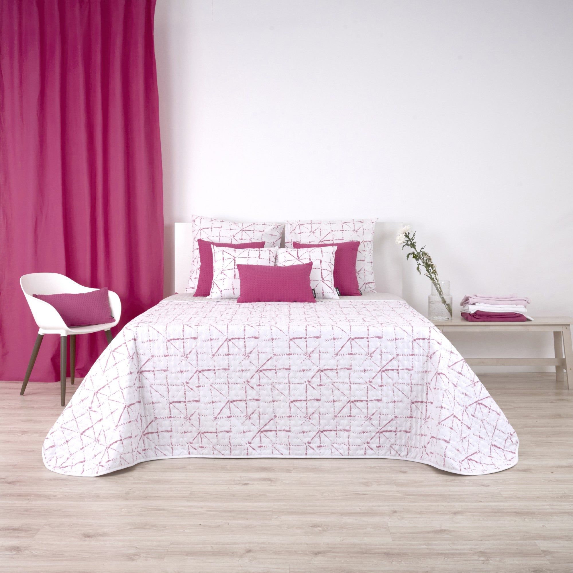 Couette réversible mi-saison Crawley Fuchsia