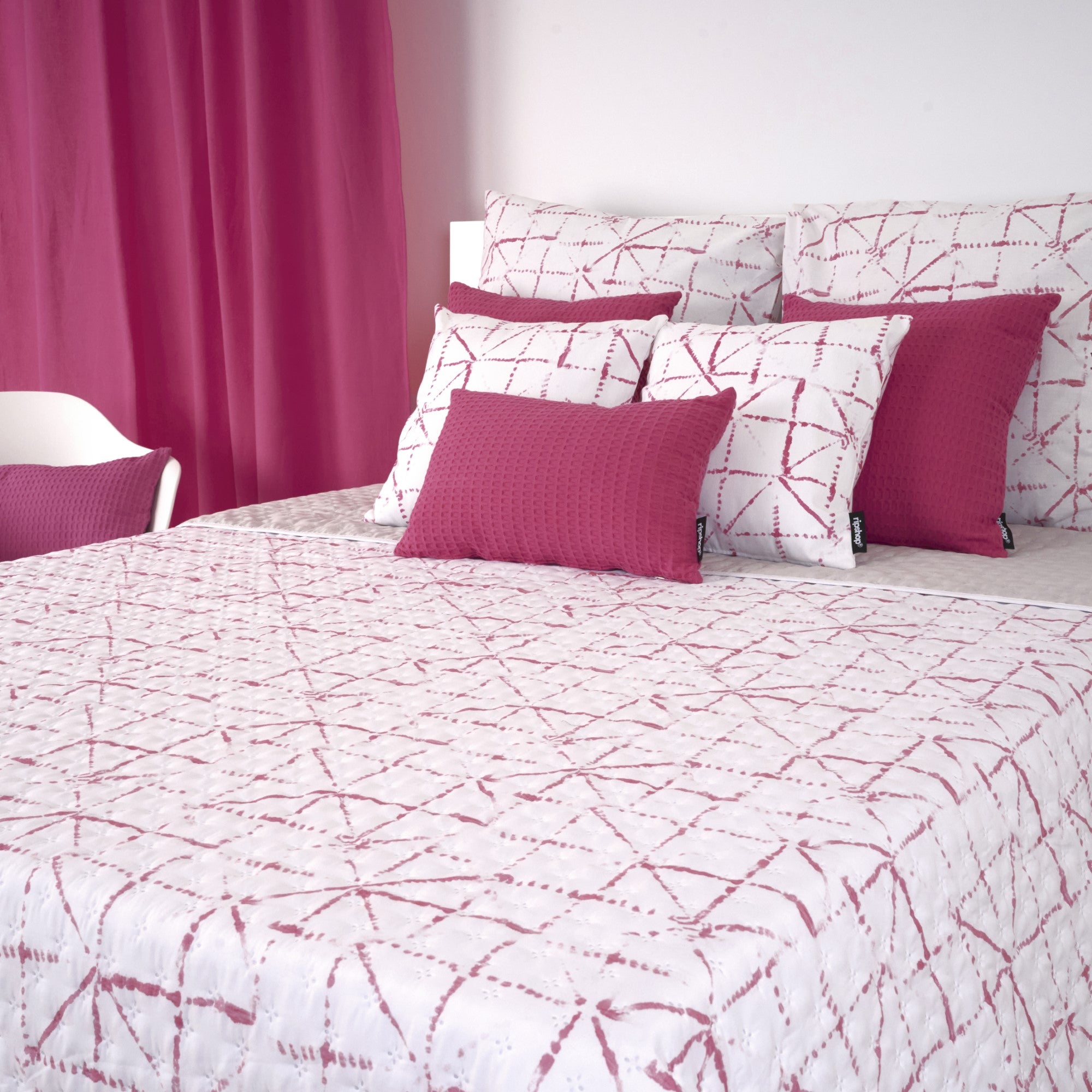 Couette réversible mi-saison Crawley Fuchsia