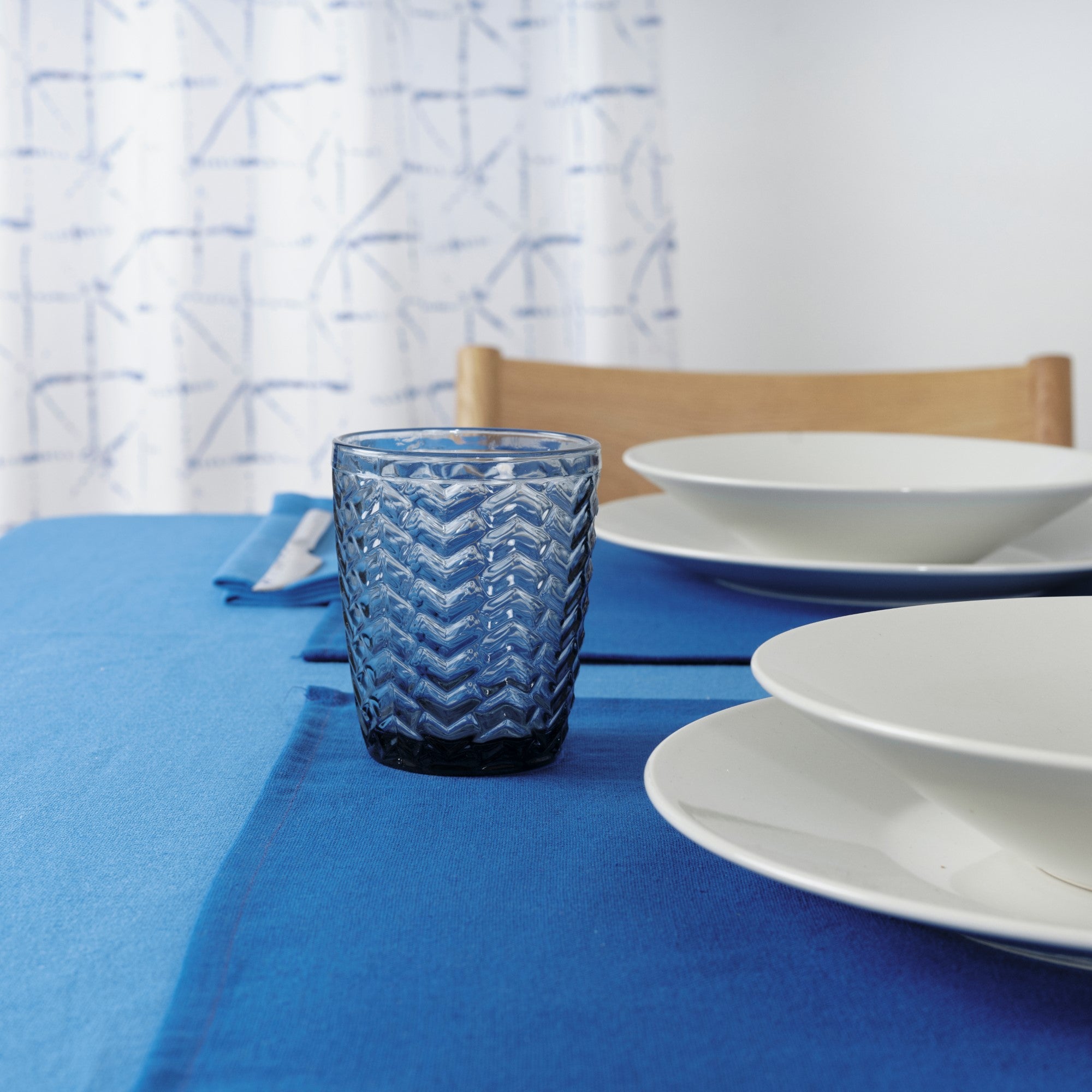 290 CC BLUE SPIGOT GLASS PACK OF 6 UNITS.