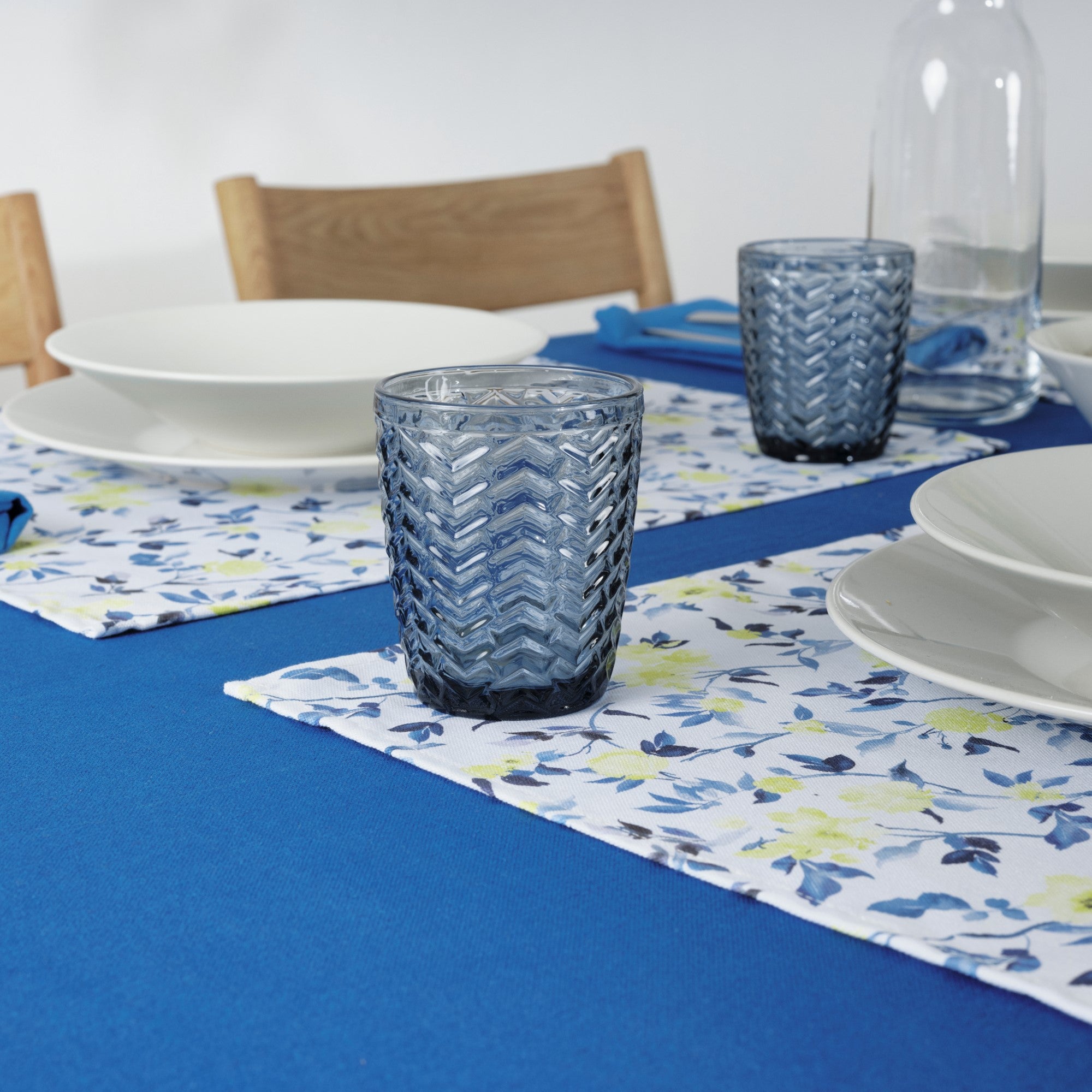 290 CC BLUE SPIGOT GLASS PACK OF 6 UNITS.