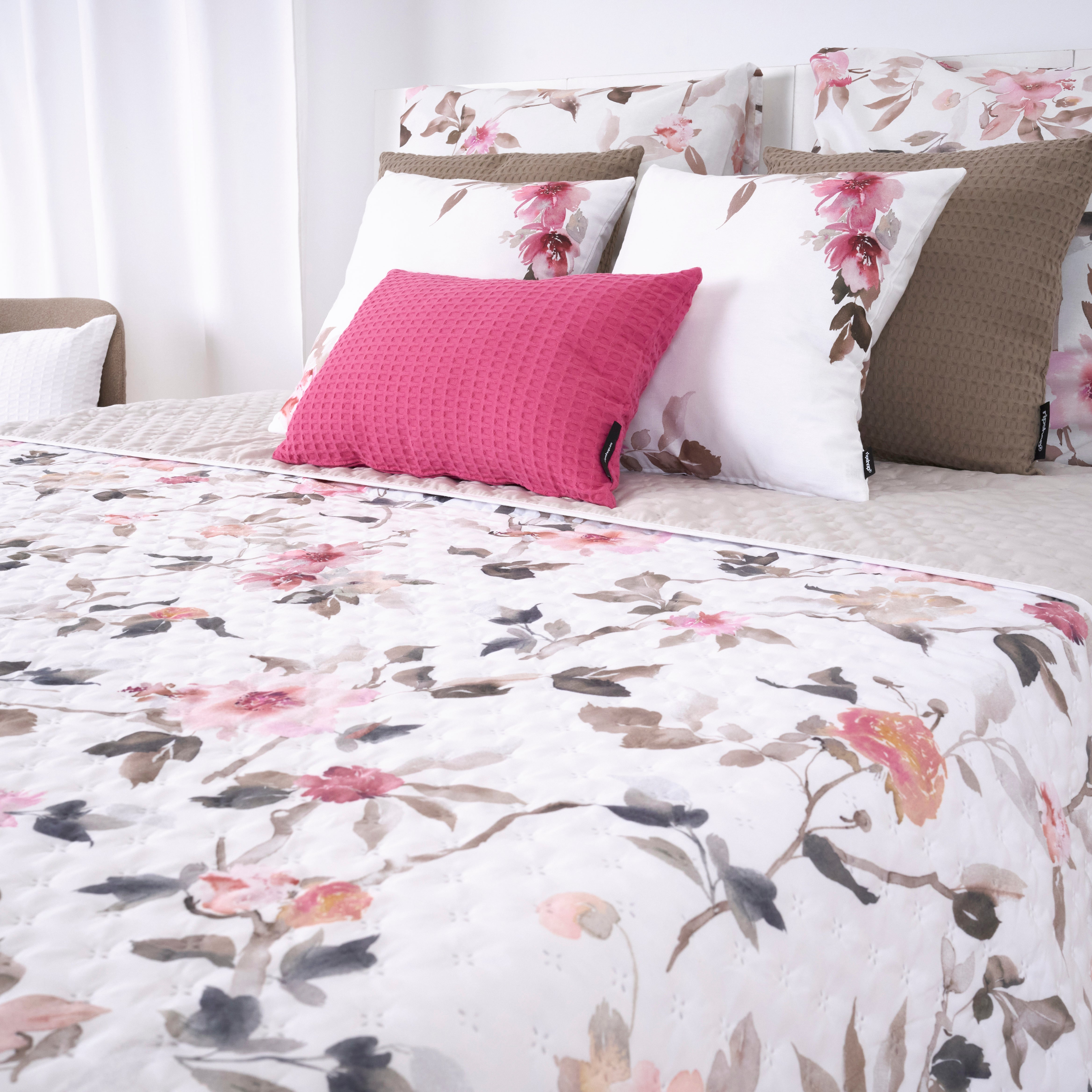 Couette réversible mi-saison rose Leeds