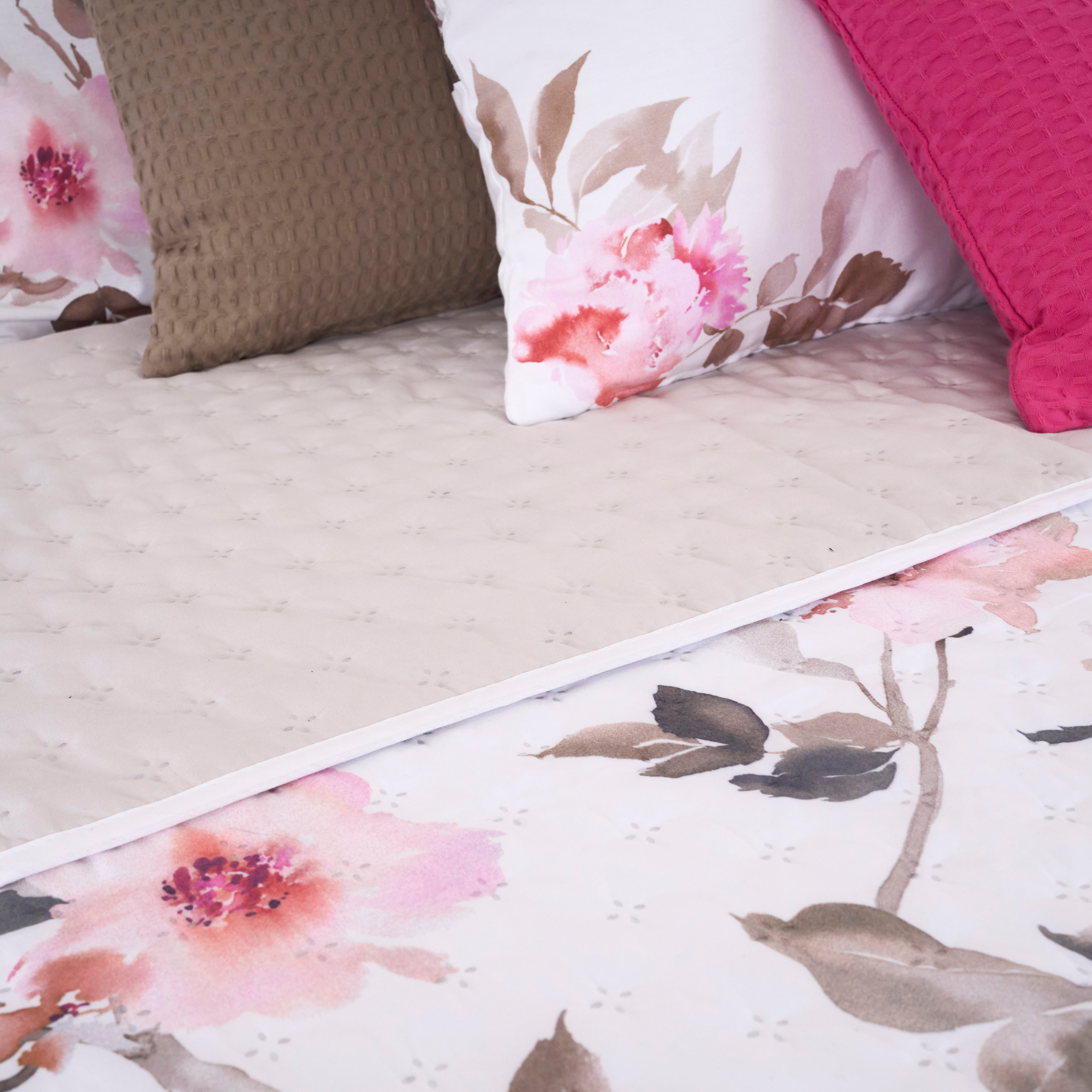 Couette réversible mi-saison rose Leeds