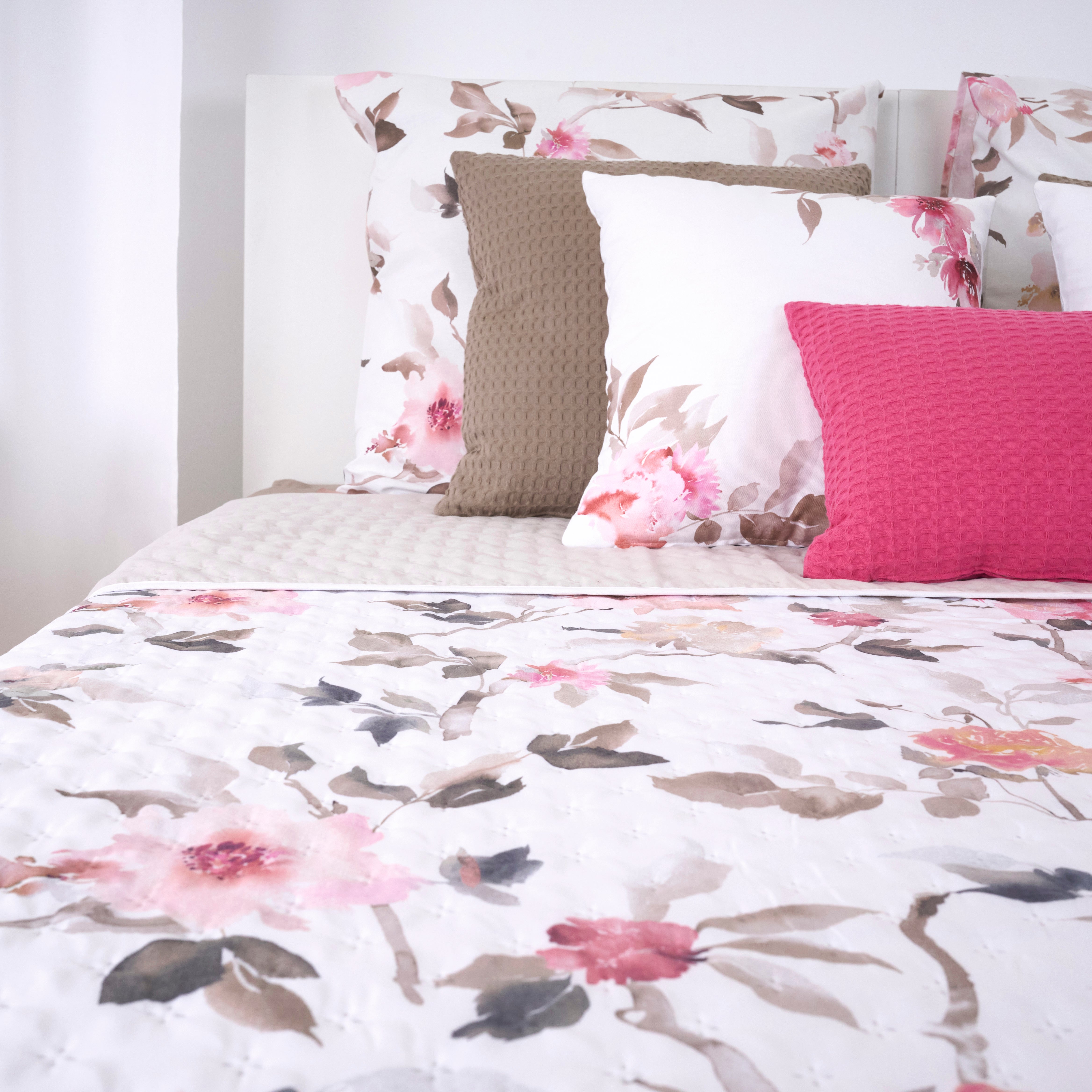 Couette réversible mi-saison rose Leeds