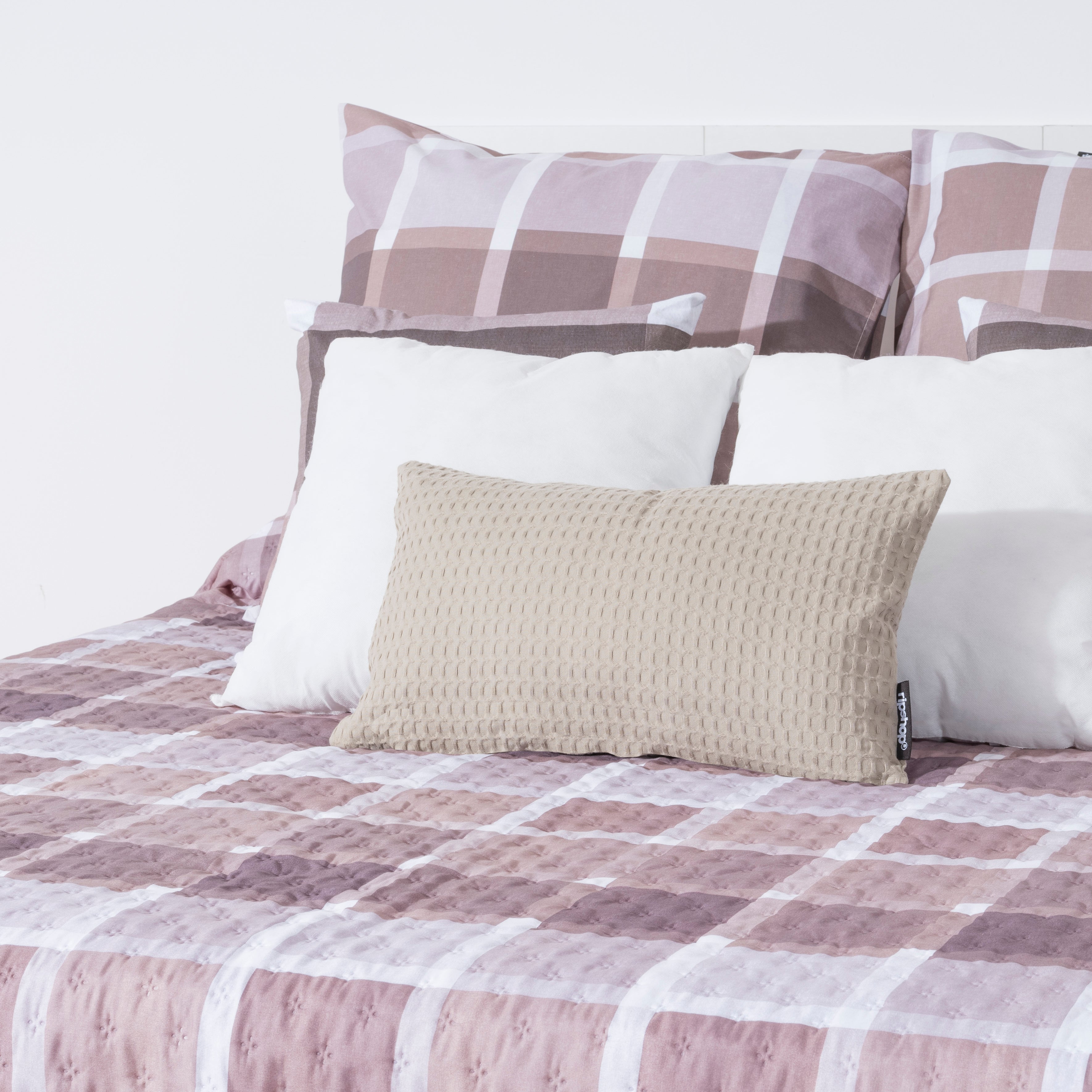 Colcha entretiempo reversible Sutton Marrón