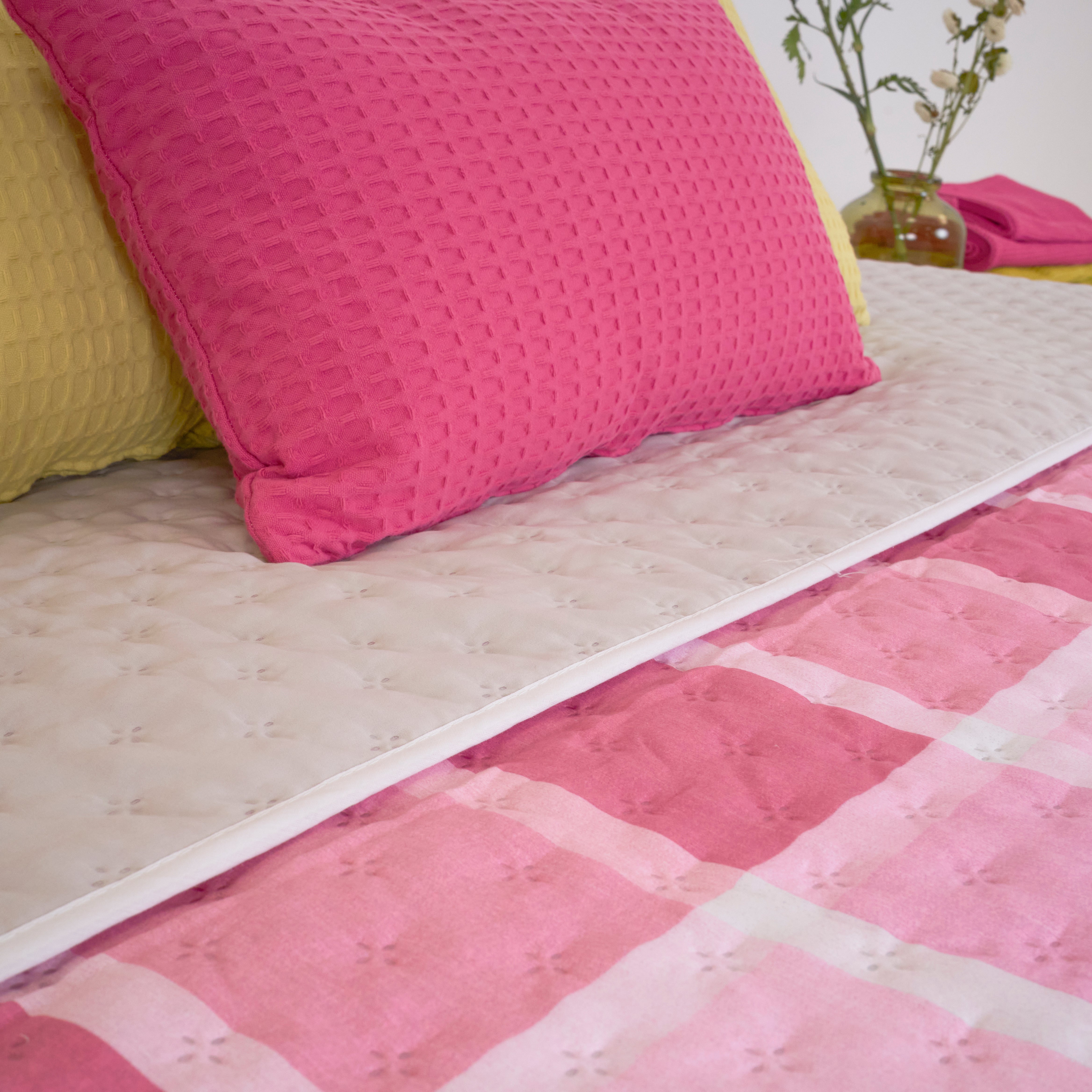 Colcha entretiempo reversible Sutton Rosa