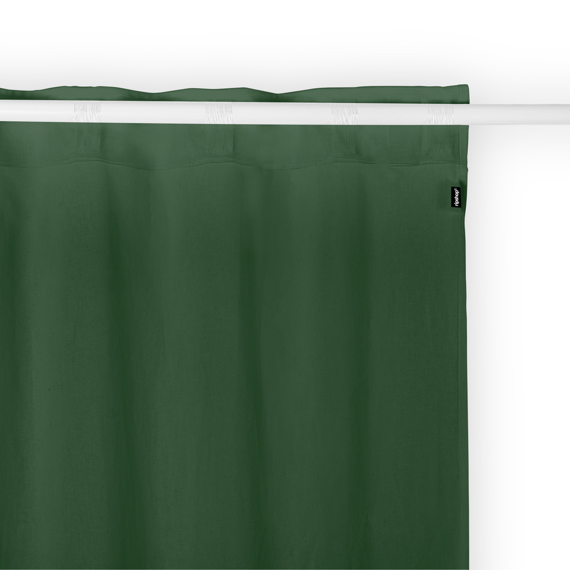 Cortina Cinta trasera Lino 100% Verde Botella