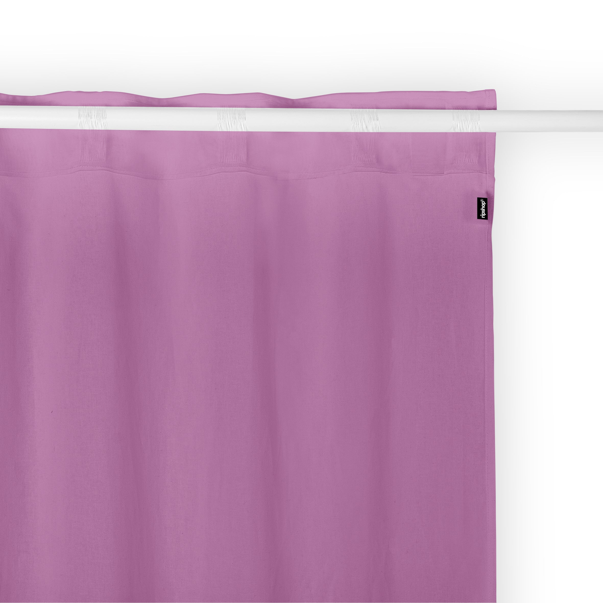 Ruban de fond de rideau en lin 100 % lilas