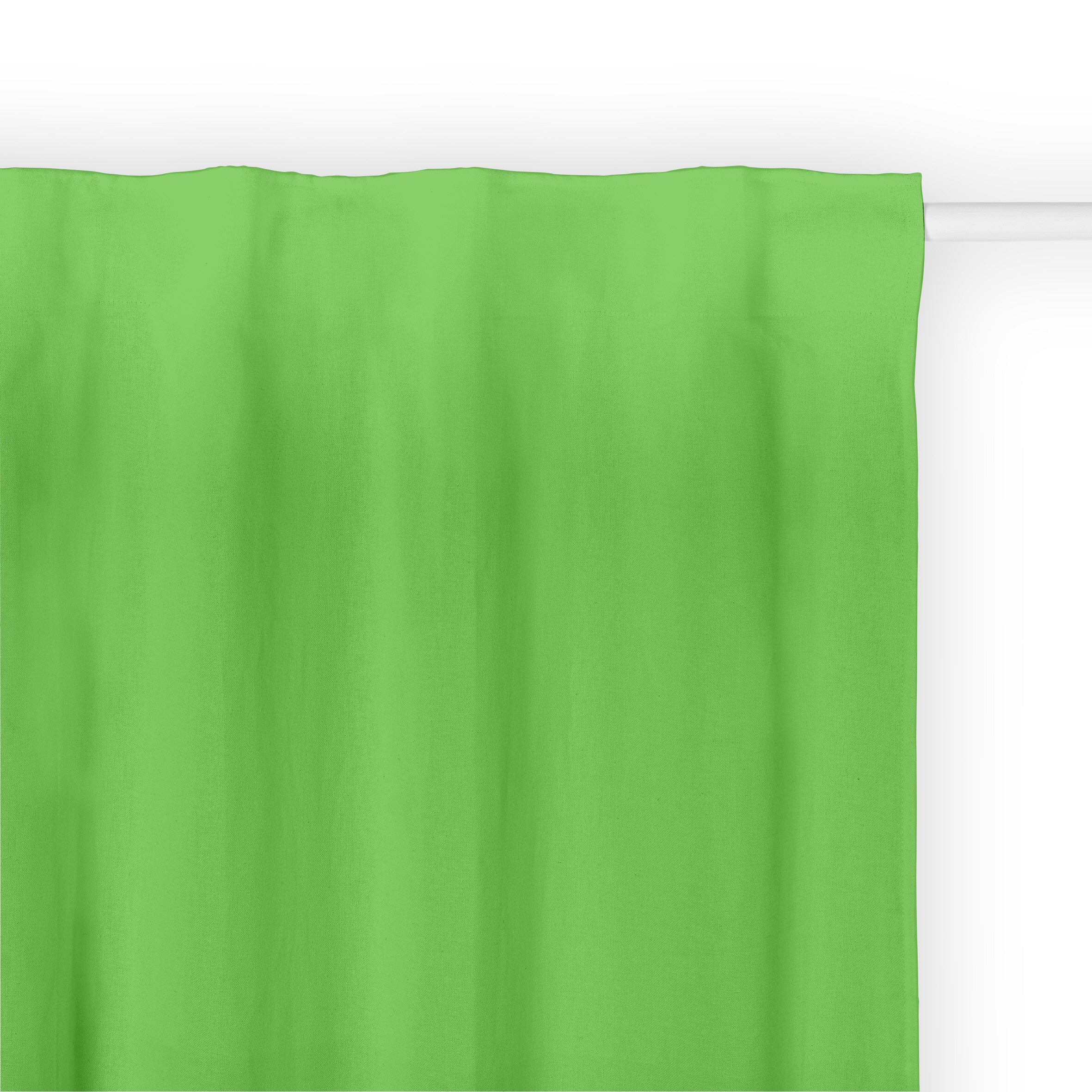 Cortina Cinta trasera Lino 100% Verde Trébol