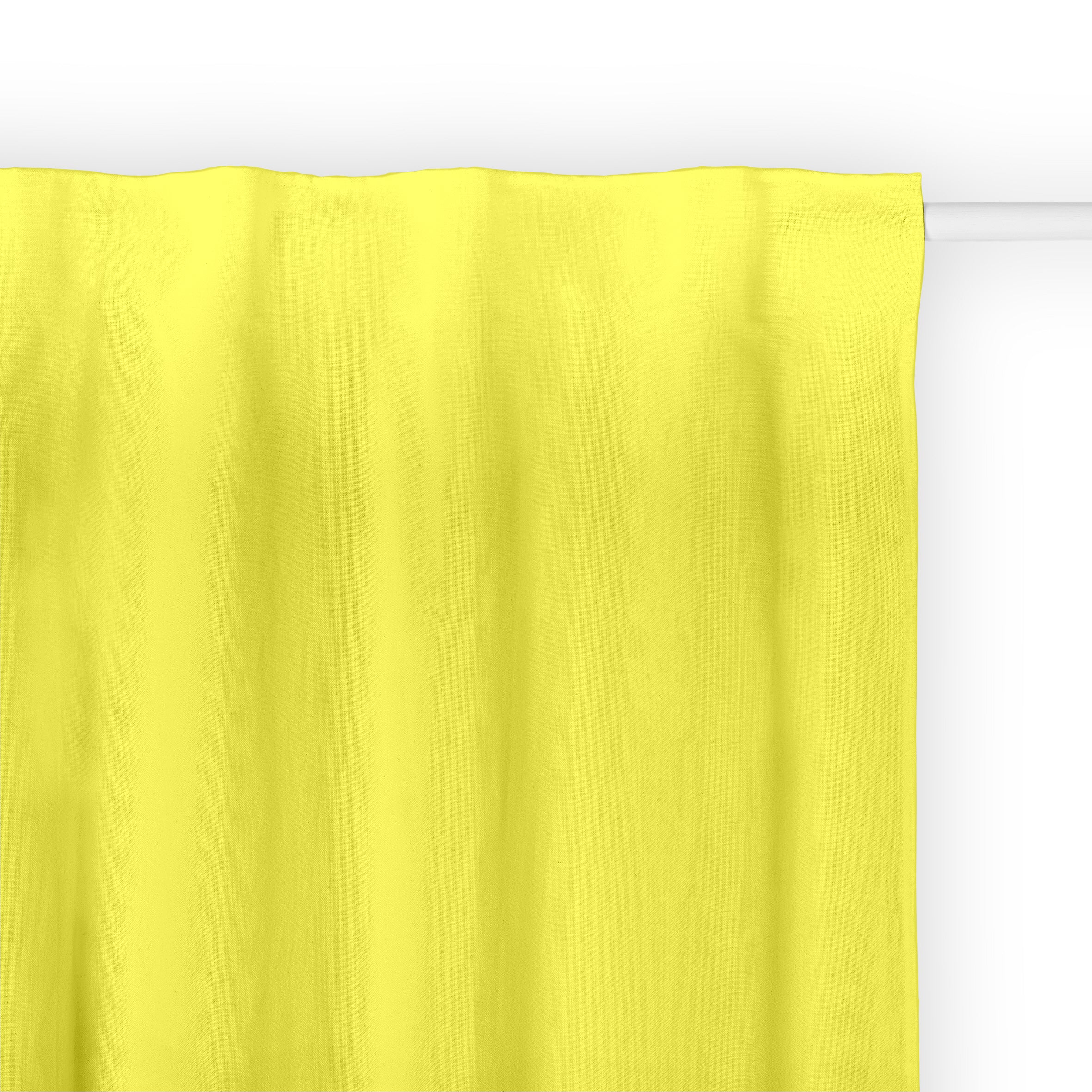 Cortina Cinta trasera Lino 100% Amarillo