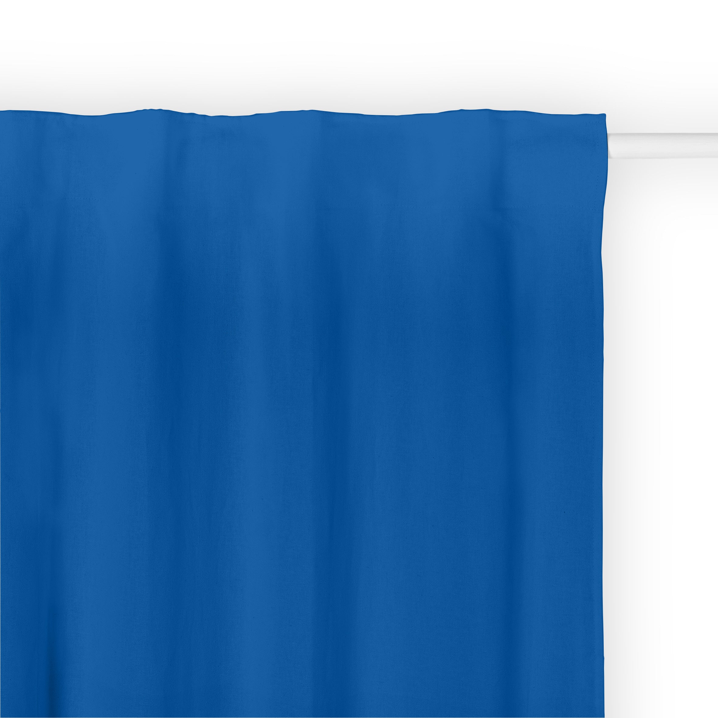 Curtain Back Tape Linen 100% Cobalt Blue